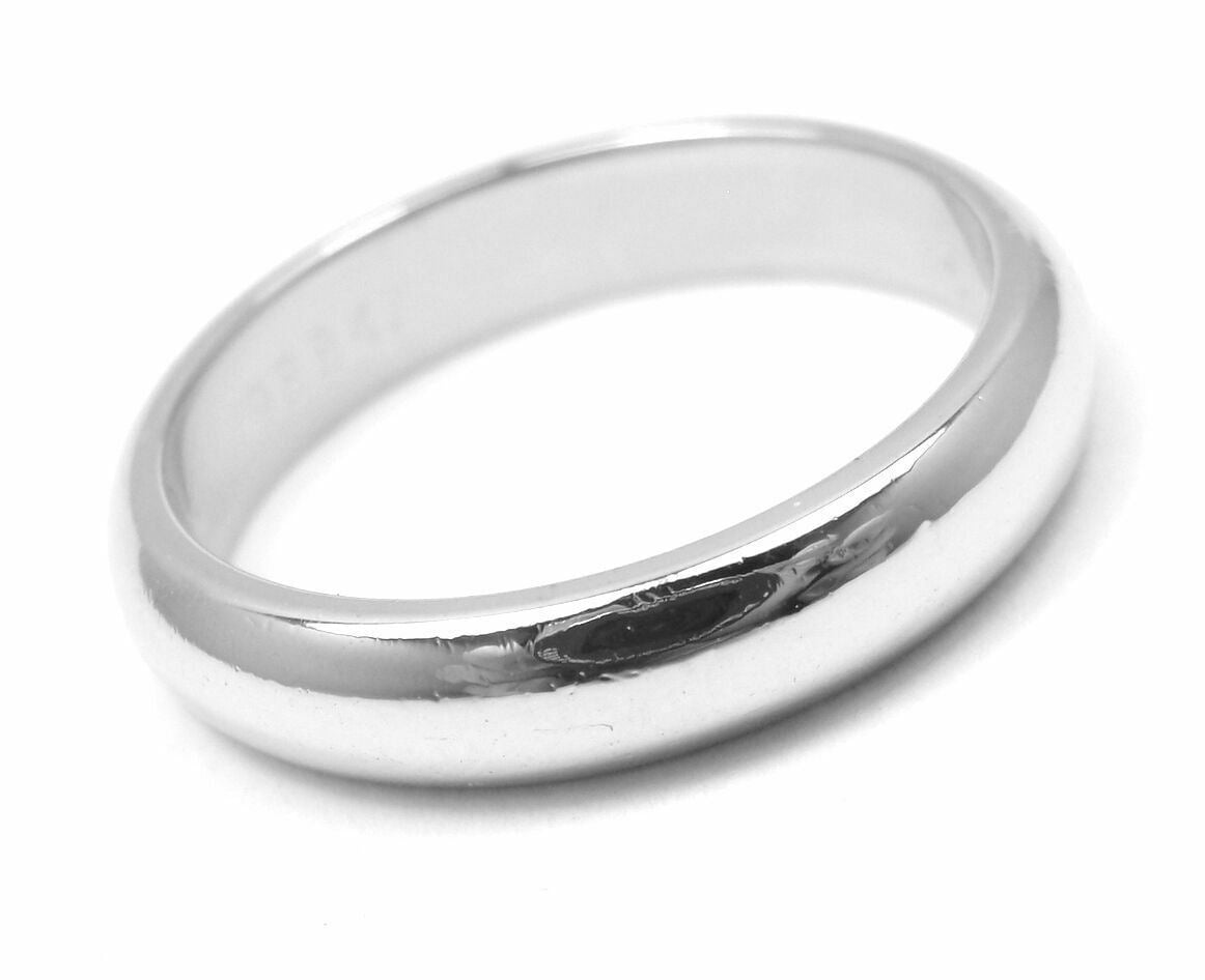 Authentic! Cartier Platinum Wedding 3 MM Band Ring Size 48 US 4.5 | Fortrove