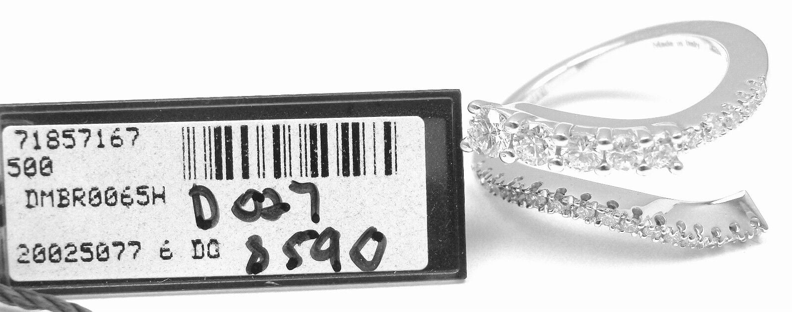 New! Authentic Damiani EDEN 18k White Gold Diamond Band Ring | Fortrove