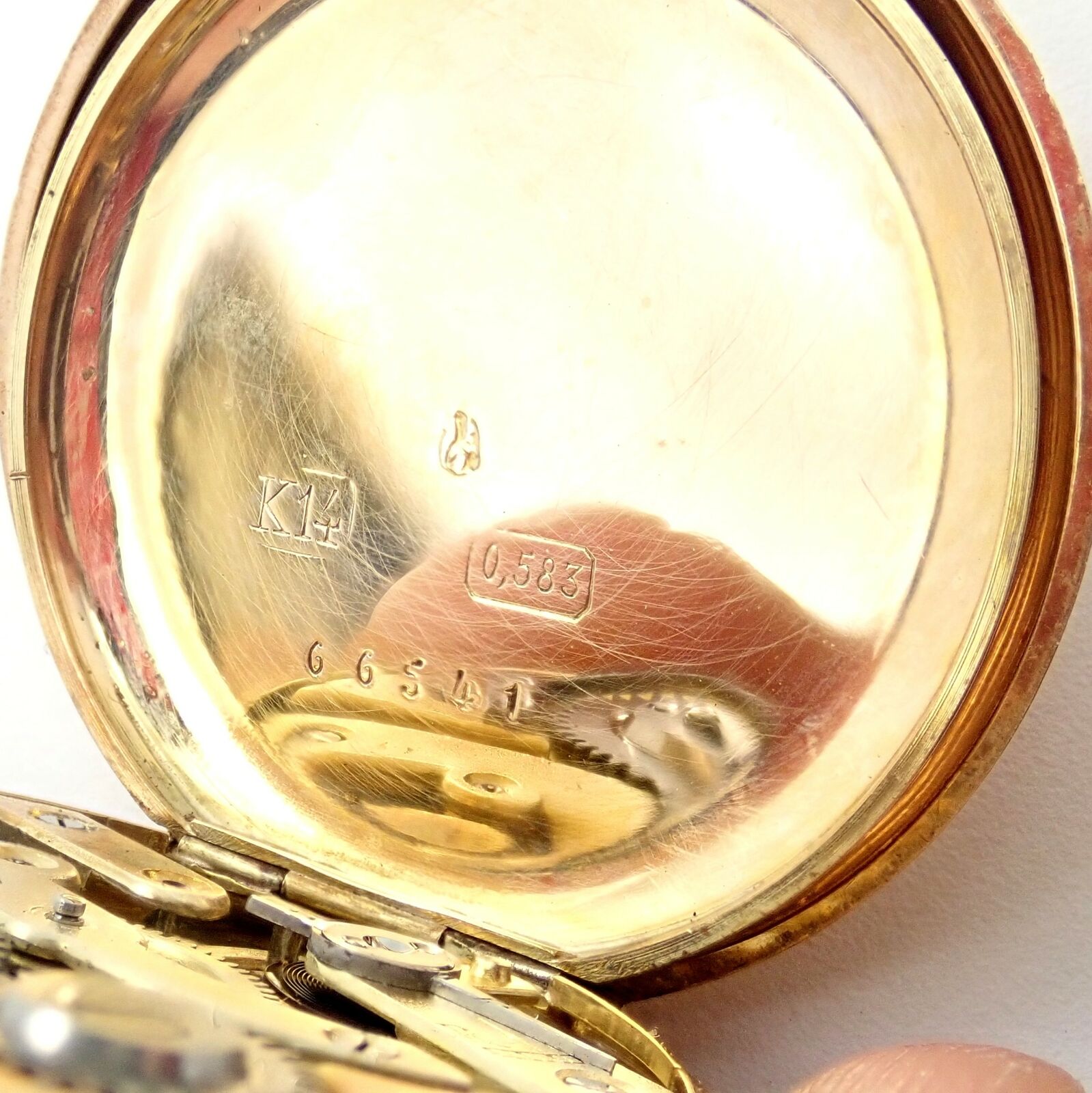 Vintage! Swiss 14k Yellow Gold Ladies Pocket Watch 33mm High Grade Movement | Fortrove