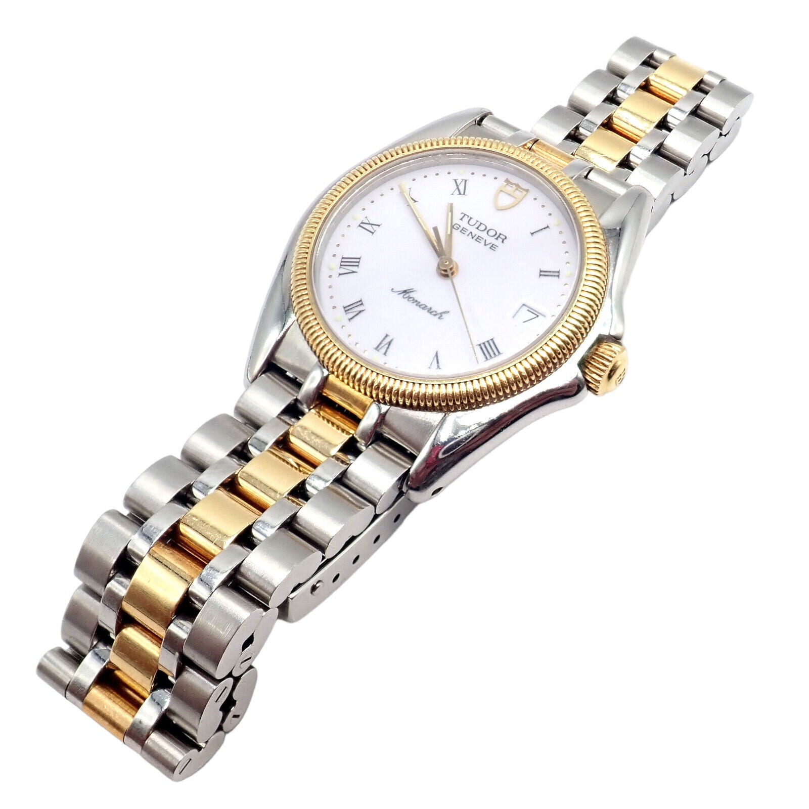 Tudor Jewelry & Watches:Watches, Parts & Accessories:Watches:Wristwatches Authentic Vintage! 1991 Tudor Stainless Steel Two Tone Quartz Watch 15733