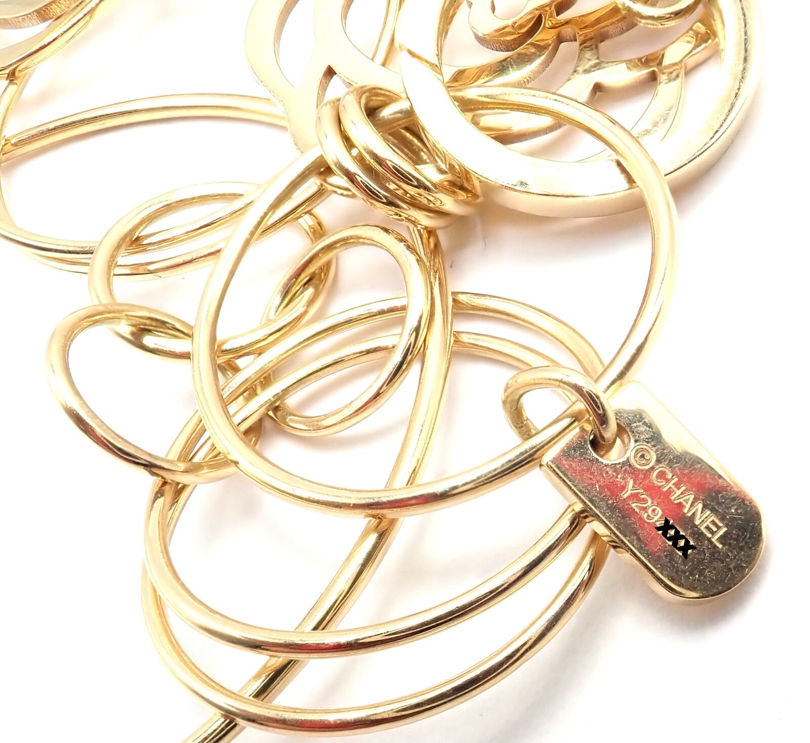 Chanel Camélia Camellia 18k Yellow Gold Flower Large Version Link Necklace Cert. | Fortrove