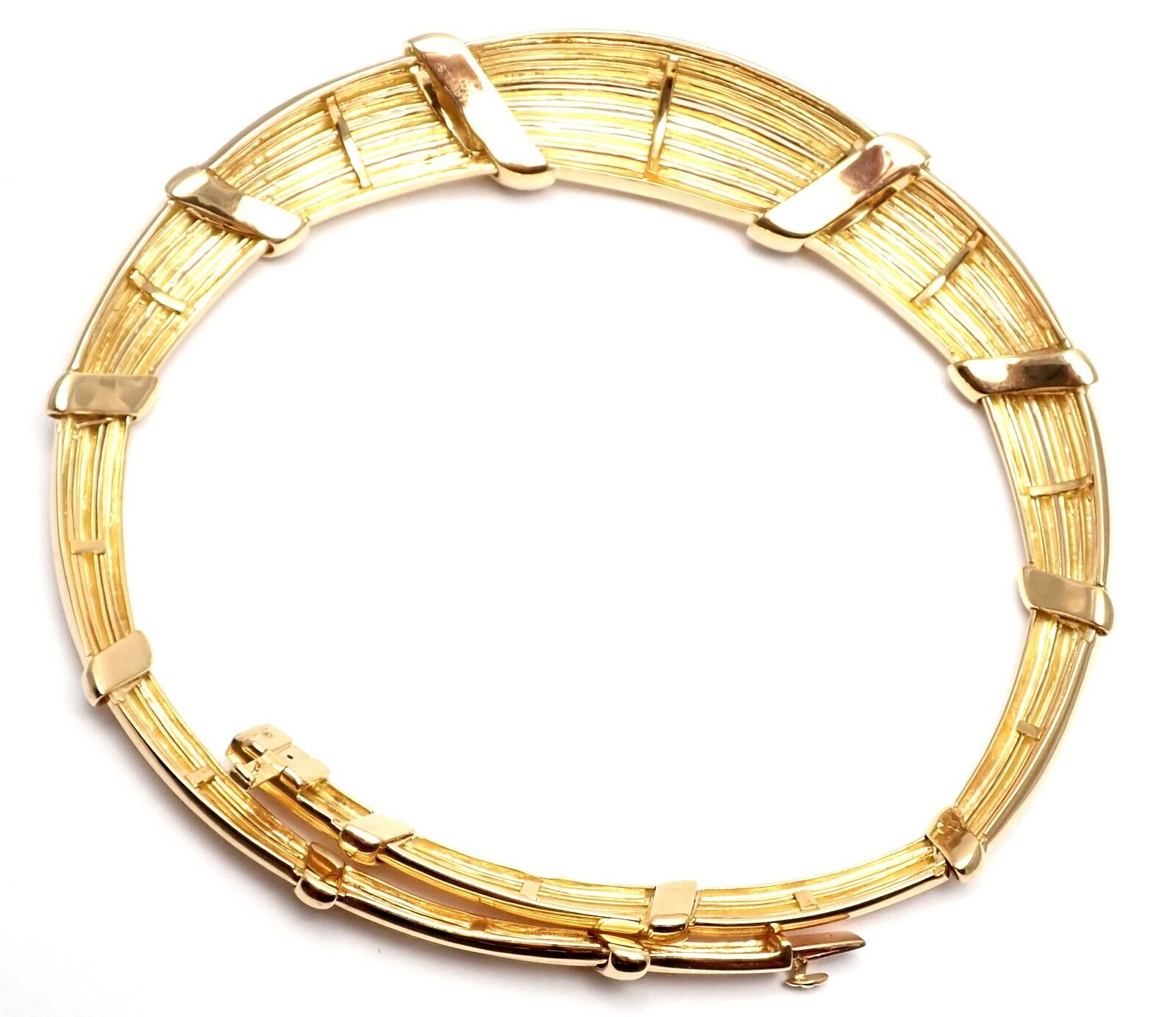 Vintage! Authentic Van Cleef & Arpels 18k Yellow Gold Diamond Choker Necklace | Fortrove