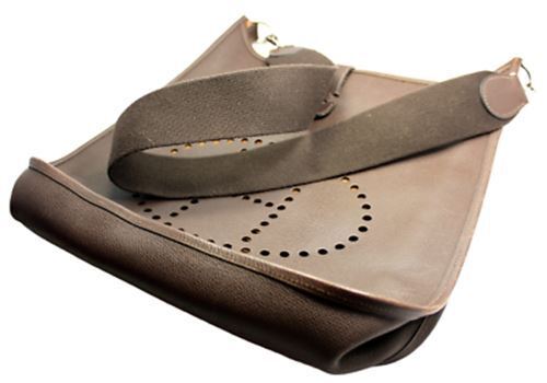 Authentic! Hermes Evelyne Chocolate Brown Epsom Leather GM Handbag Purse | Fortrove