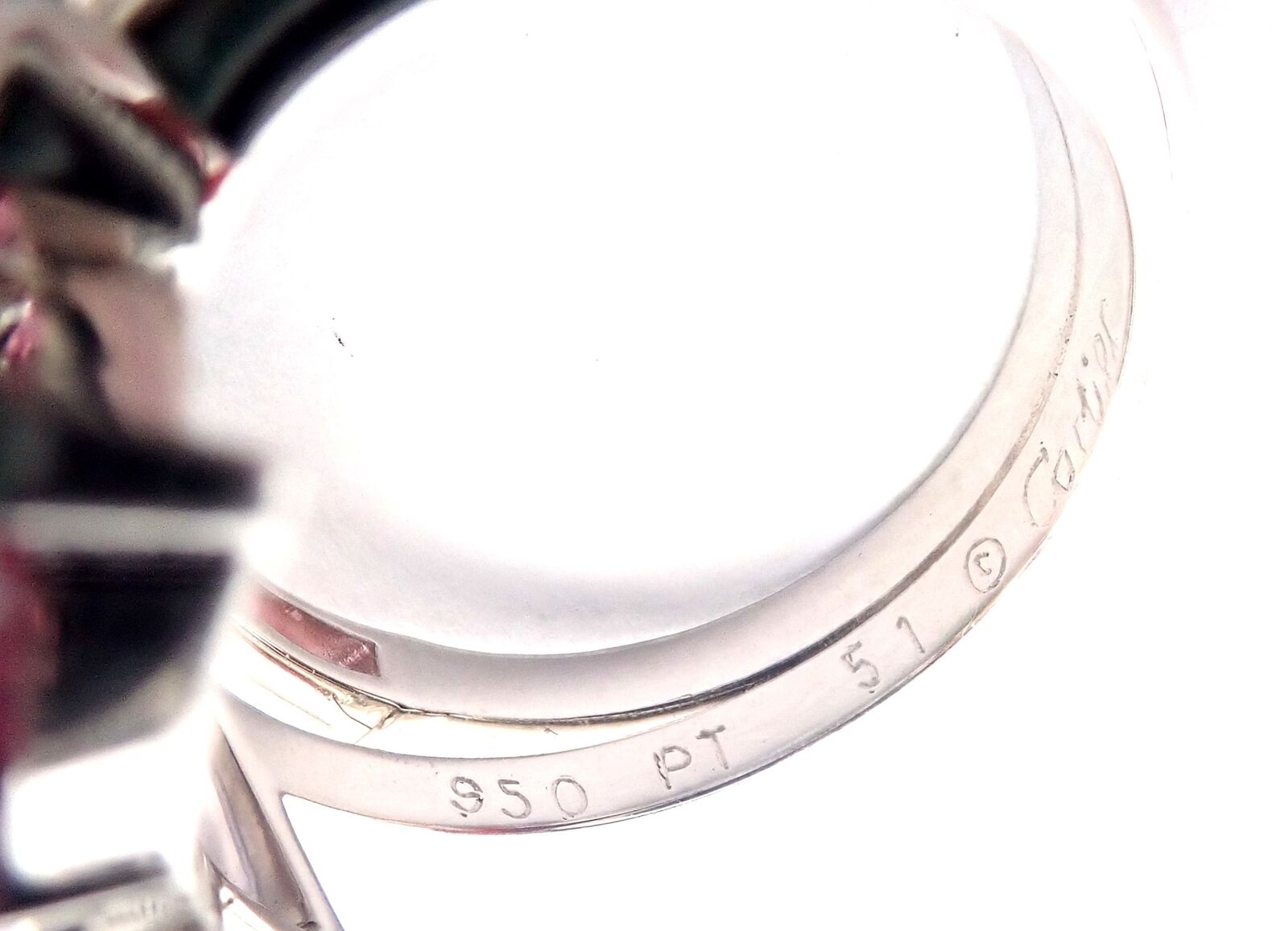 Authentic! Cartier Meli Melo Platinum Chalcedony Tourmaline Garnet Diamond Ring | Fortrove