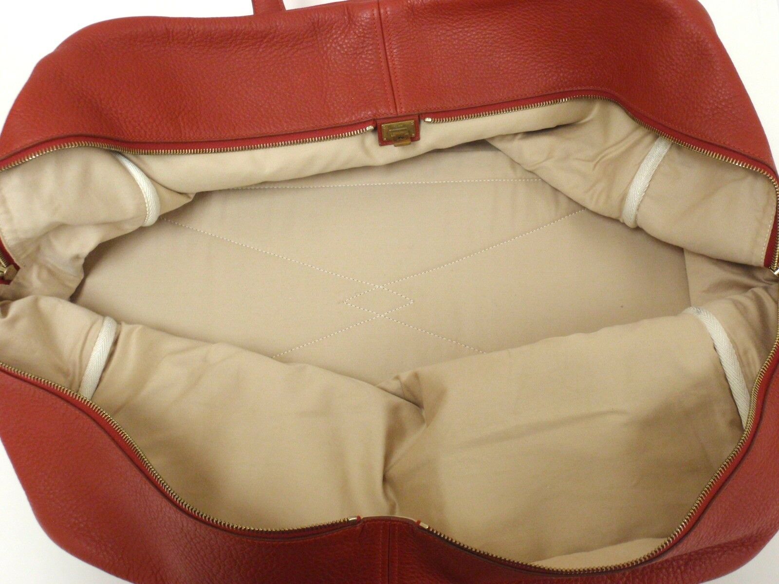Hermes Clothing, Shoes & Accessories:Women:Women's Bags & Handbags AUTHENTIC! HERMES 50CM VICTORIA RED CLEMENCE TRAVEL TOTE GHW HANDBAG, YEAR 1998