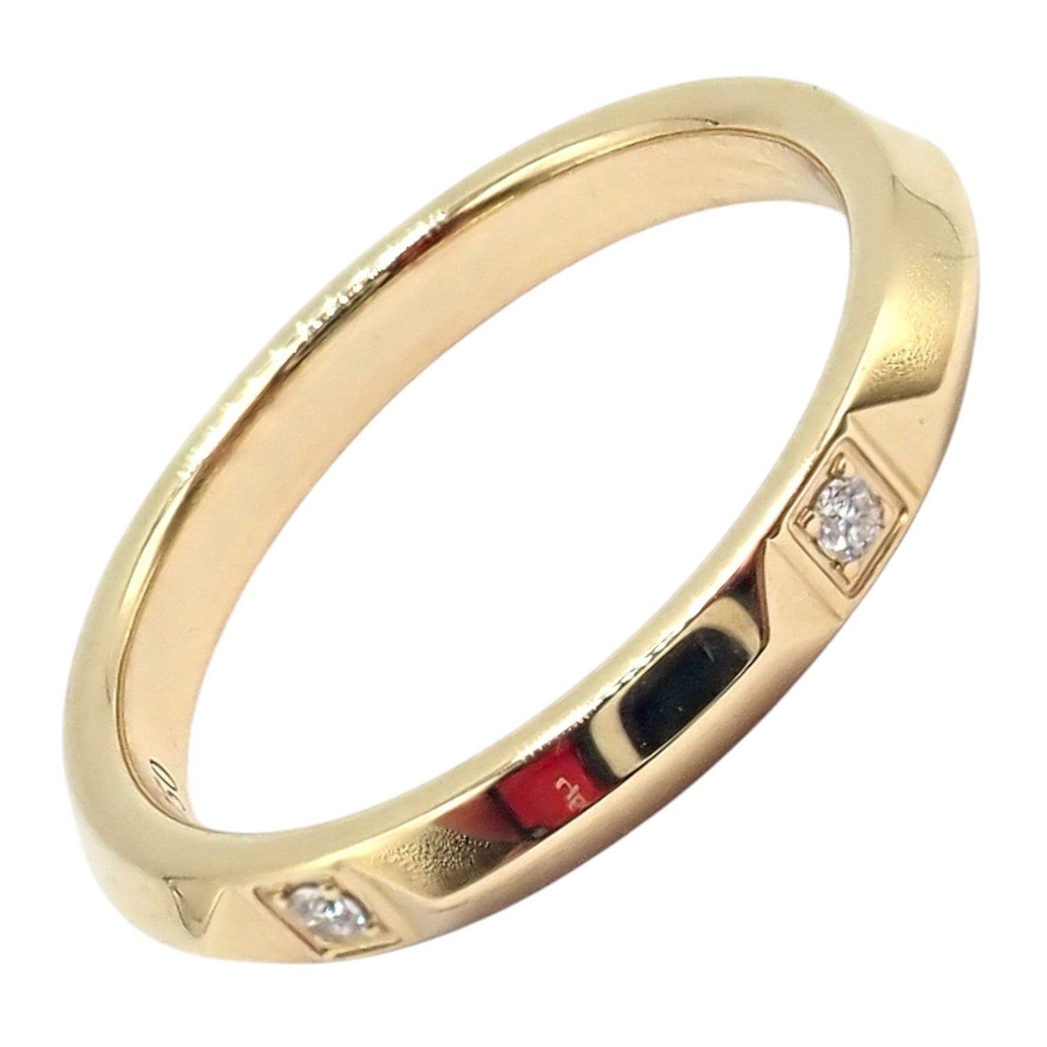 Tiffany & Co. Jewelry & Watches:Fine Jewelry:Rings Authentic! Tiffany & Co. 18k Yellow Gold Diamond True 2.5mm Band Ring sz 6