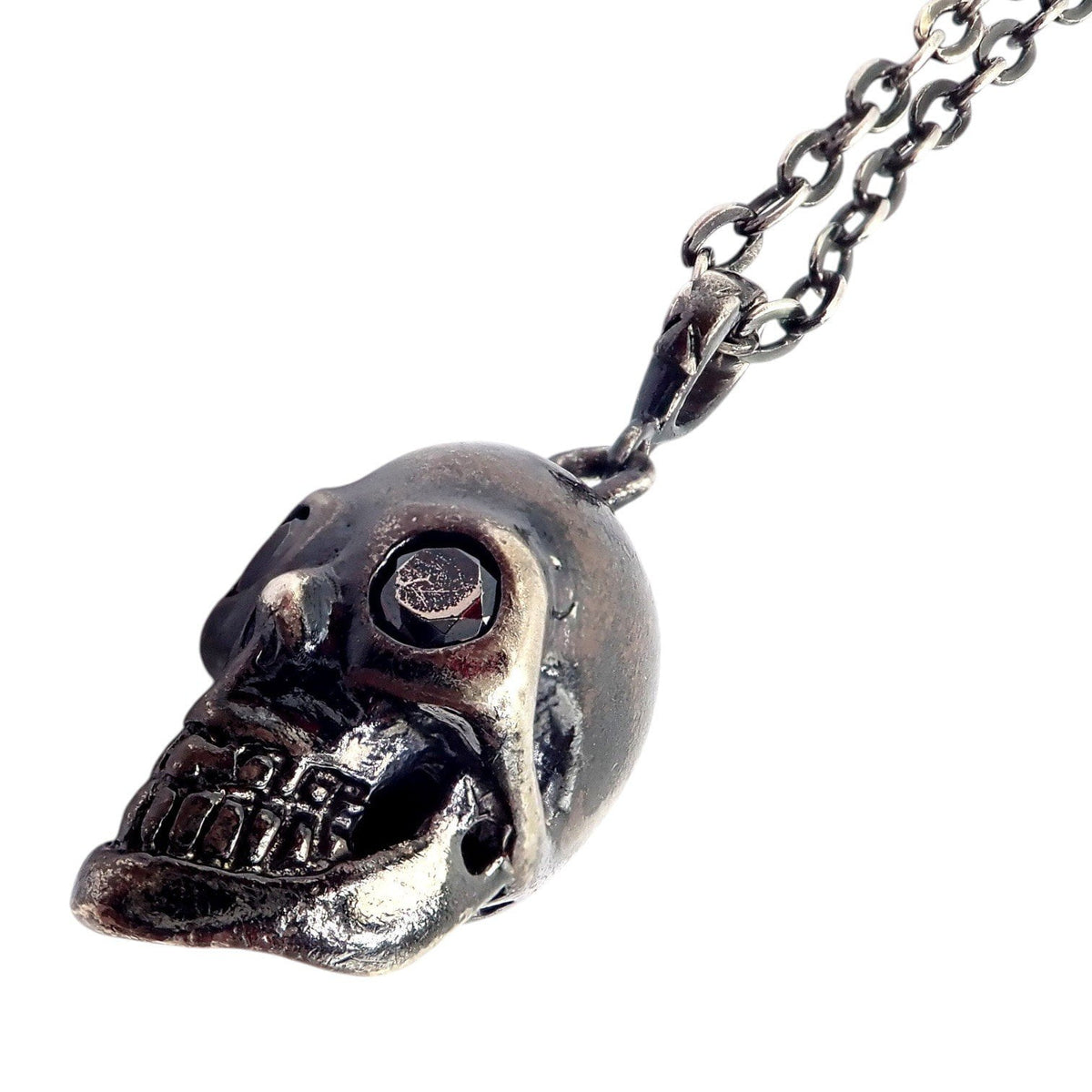 Loree Rodkin Jewelry & Watches:Fine Jewelry:Necklaces & Pendants Rare! Vintage Loree Rodkin Blackened Silver Charming Skull Necklace 20"