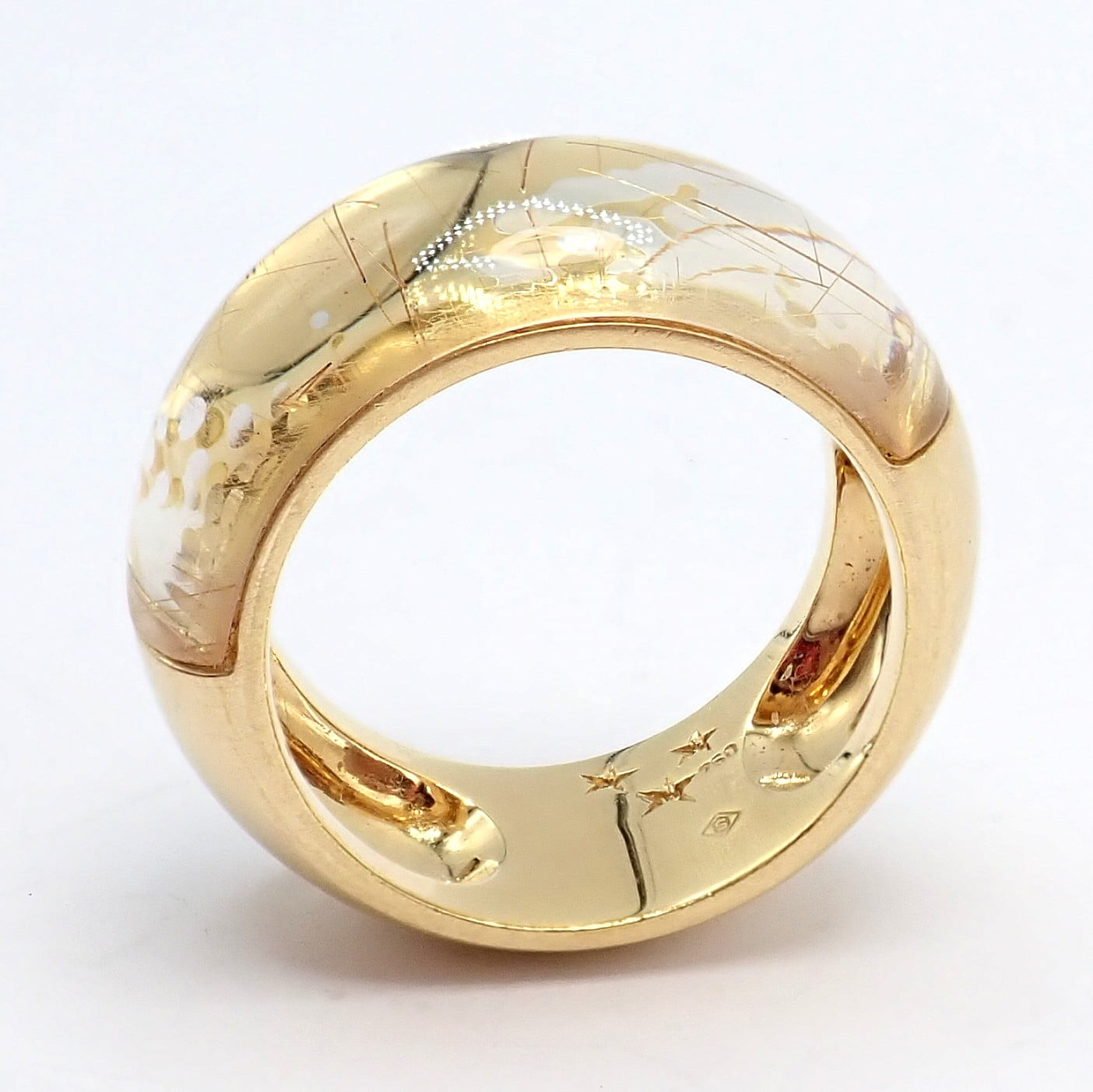 H.Stern Jewelry & Watches:Fine Jewelry:Rings Authentic! H. Stern 18k Yellow Gold Rutilated Quartz Ring sz 6.5