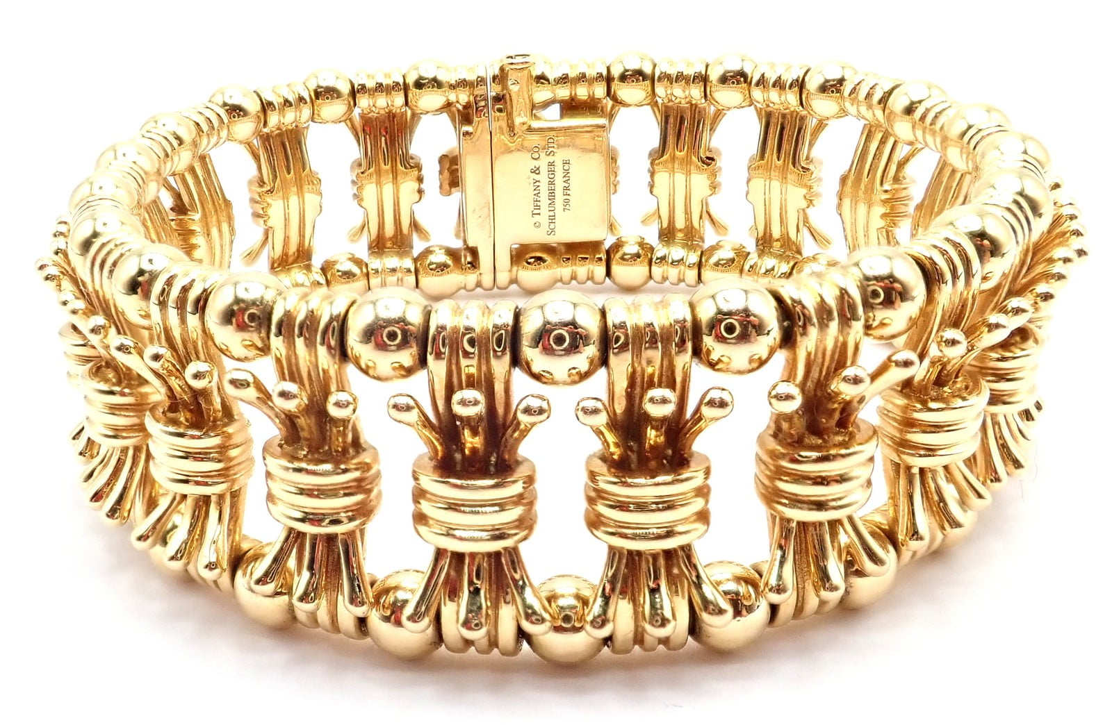 Tiffany & Co Jean Schlumberger 18k Yellow Gold Bowtie Bracelet | Fortrove