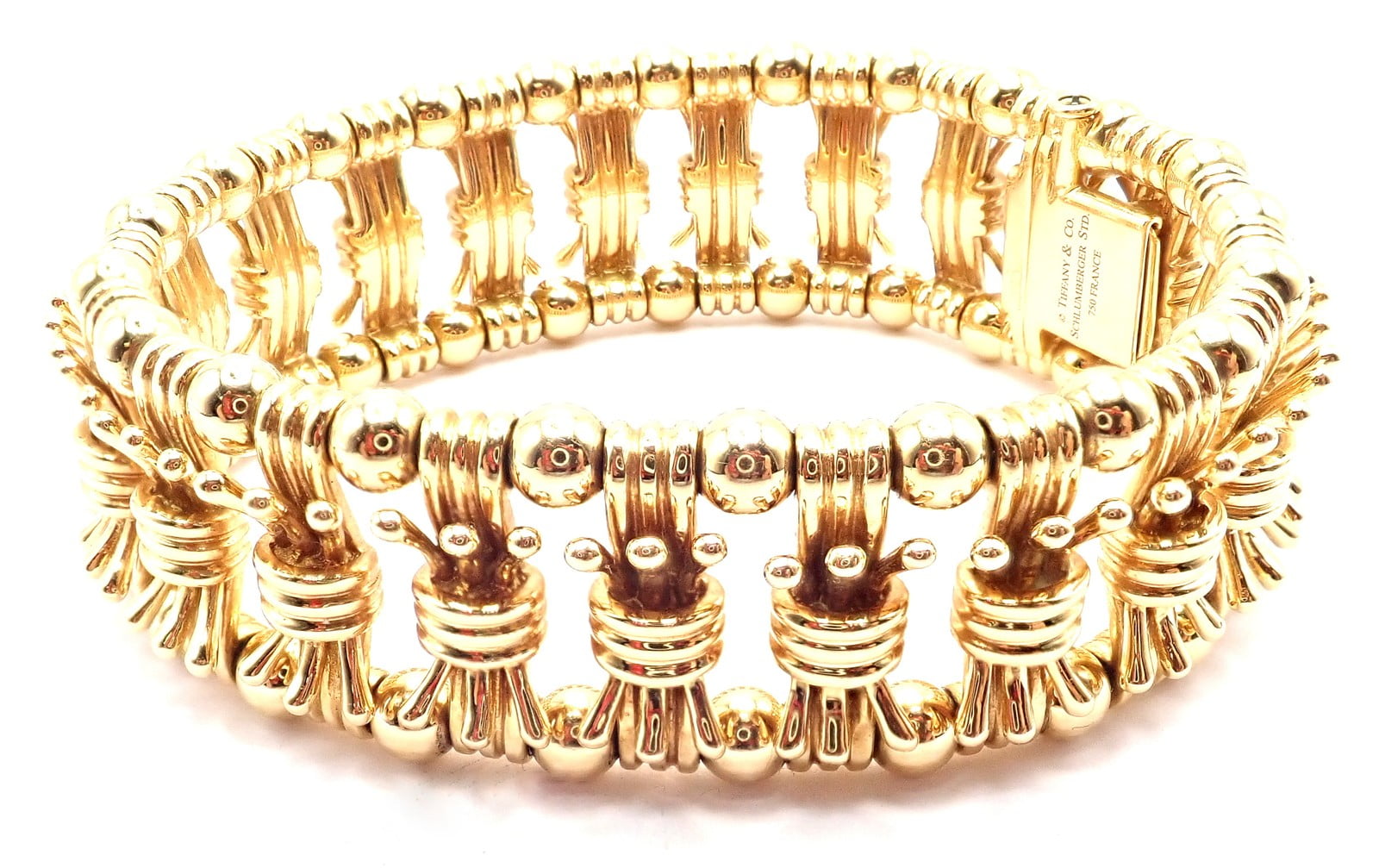 Tiffany & Co Jean Schlumberger 18k Yellow Gold Bowtie Bracelet | Fortrove