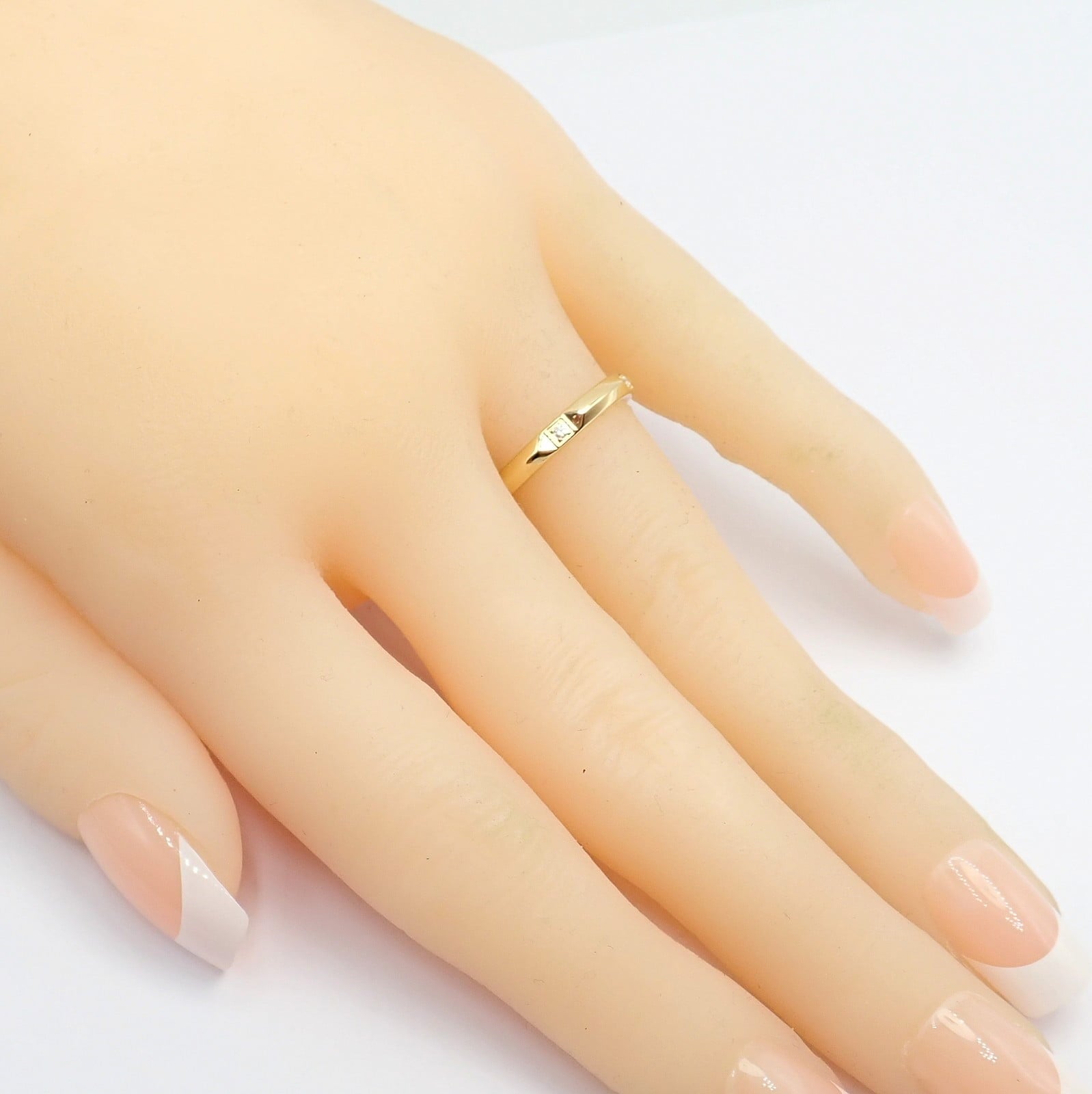 Tiffany & Co. Jewelry & Watches:Fine Jewelry:Rings Authentic! Tiffany & Co. 18k Yellow Gold Diamond True 2.5mm Band Ring sz 6