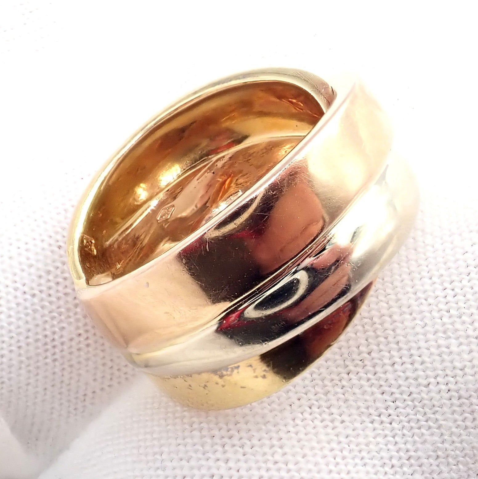 H.Stern Jewelry & Watches:Fine Jewelry:Rings Authentic! H. Stern 18k Tricolor Gold Stacked Band Ring sz 6