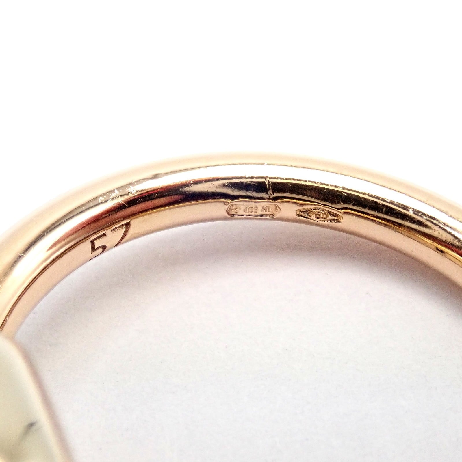Authentic! Pomellato 18k Yellow Gold Nudo Maxi London Blue Topaz Ring Sz 8.25 | Fortrove