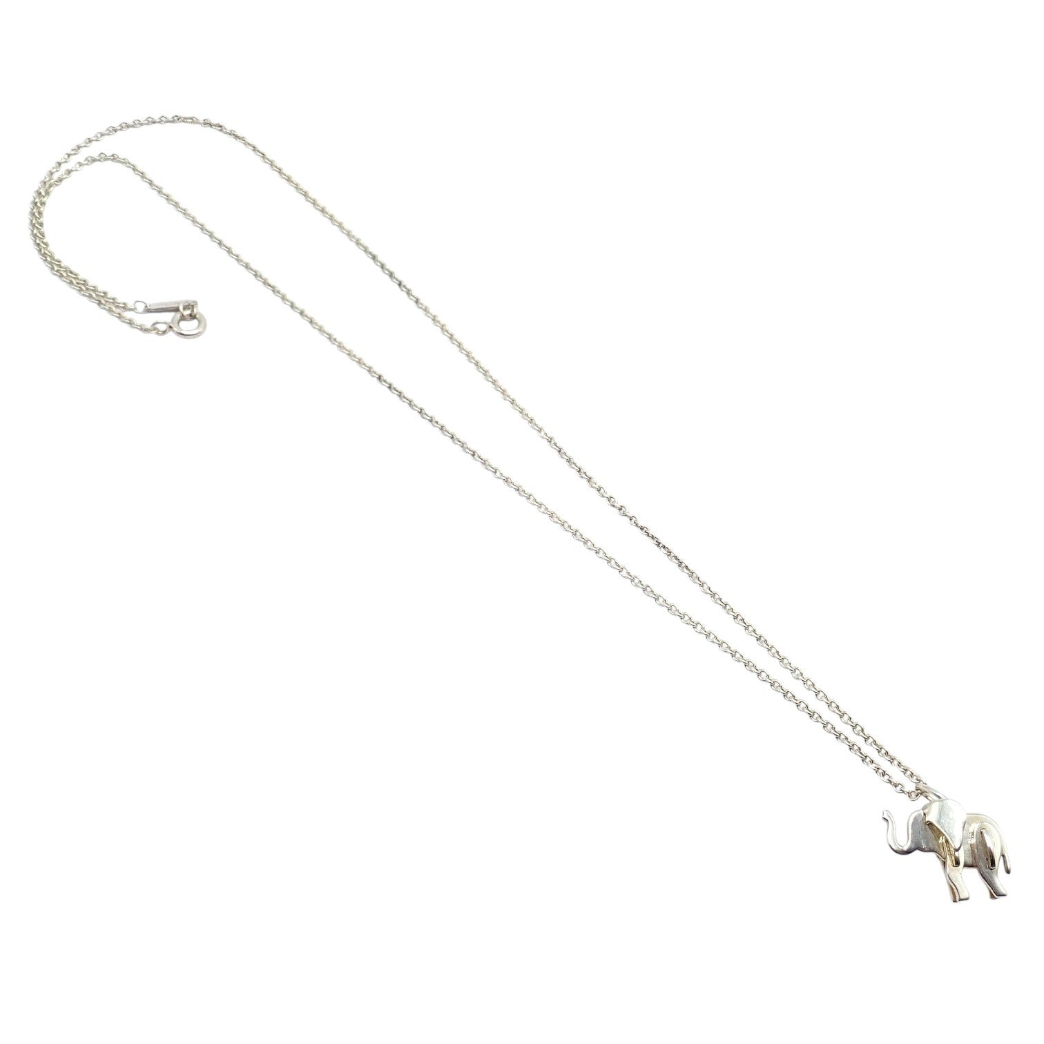Rare! Tiffany & Co Silver Save The Wild Elephant Puzzle Pendant Necklace | Fortrove