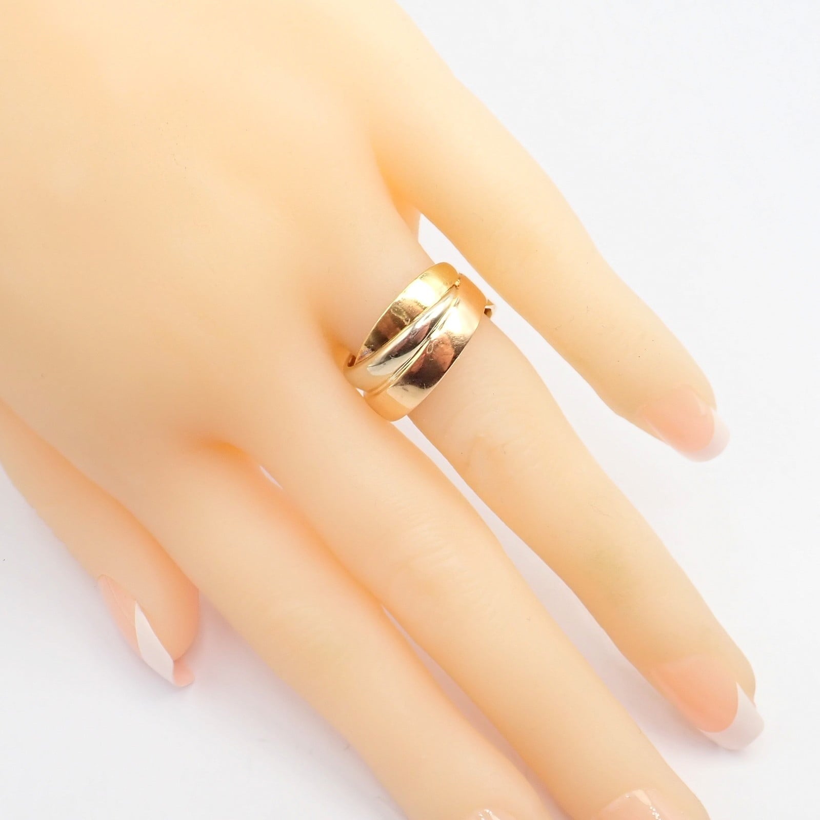 H.Stern Jewelry & Watches:Fine Jewelry:Rings Authentic! H. Stern 18k Tricolor Gold Stacked Band Ring sz 6