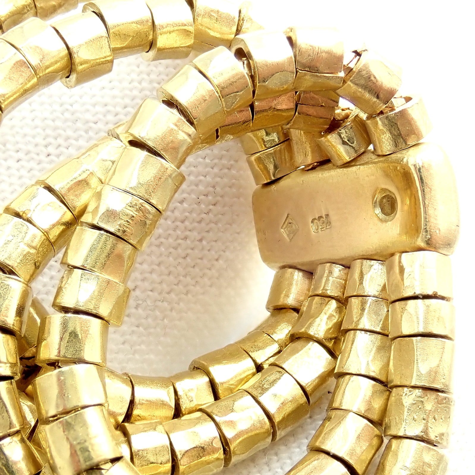 H.Stern Jewelry & Watches:Fine Jewelry:Rings Authentic! H. Stern 18k Yellow Gold Diamond 4 Strand Beaded Band Ring sz 7