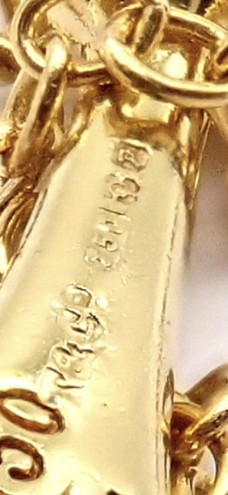 Tiffany & Co. Jewelry & Watches:Fine Jewelry:Necklaces & Pendants Vintage! Tiffany & Co Peretti 18k Gold 31" Chain Initial I Pendant Necklace 1983