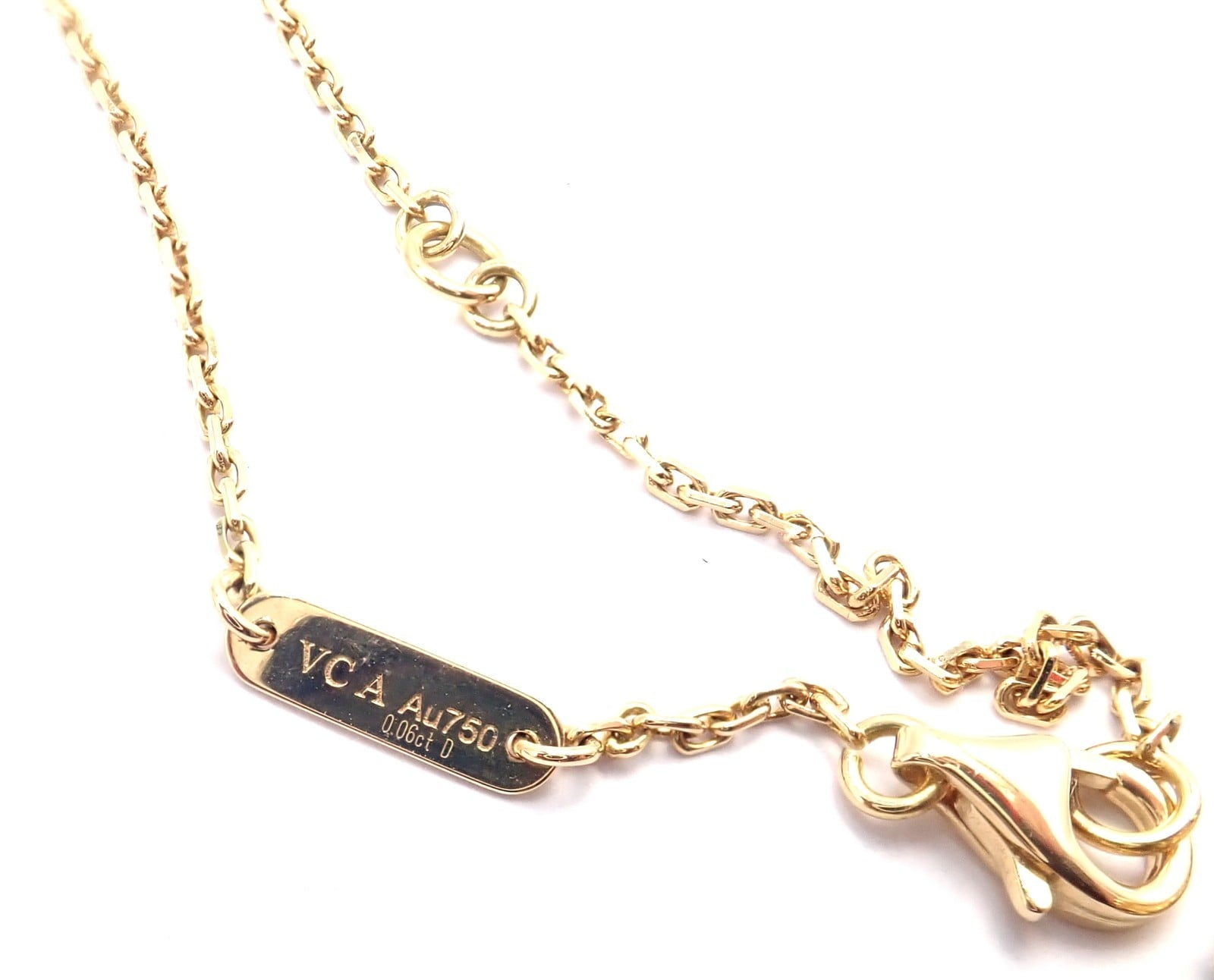 Van Cleef & Arpels Diamond 18k Vintage Alhambra Malachite Holiday 2013 Necklace | Fortrove