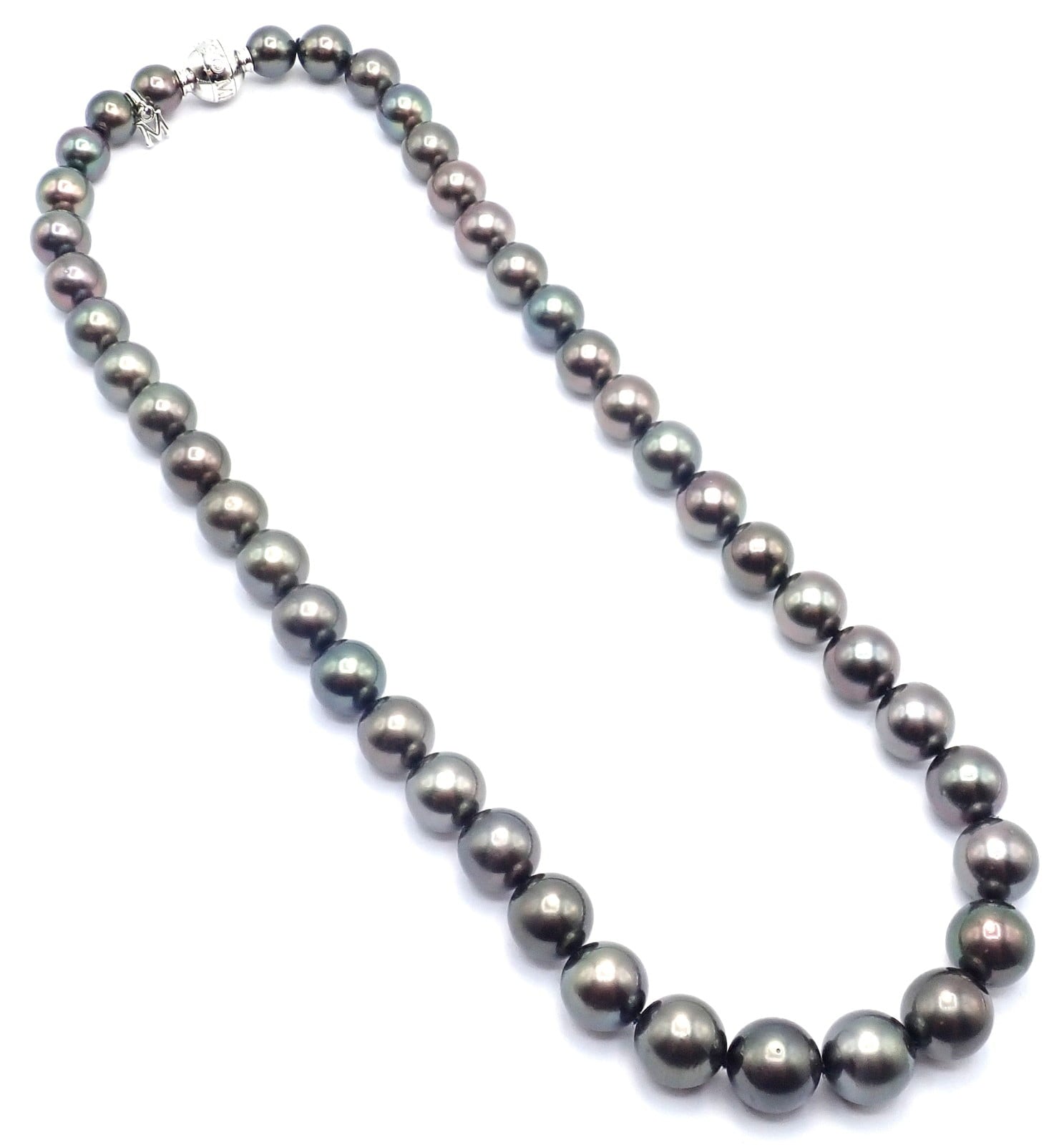 Mikimoto Jewelry & Watches:Fine Jewelry:Necklaces & Pendants Mikimoto 18k White Gold Diamond Large Tahitian South Sea Pearl Strand Necklace