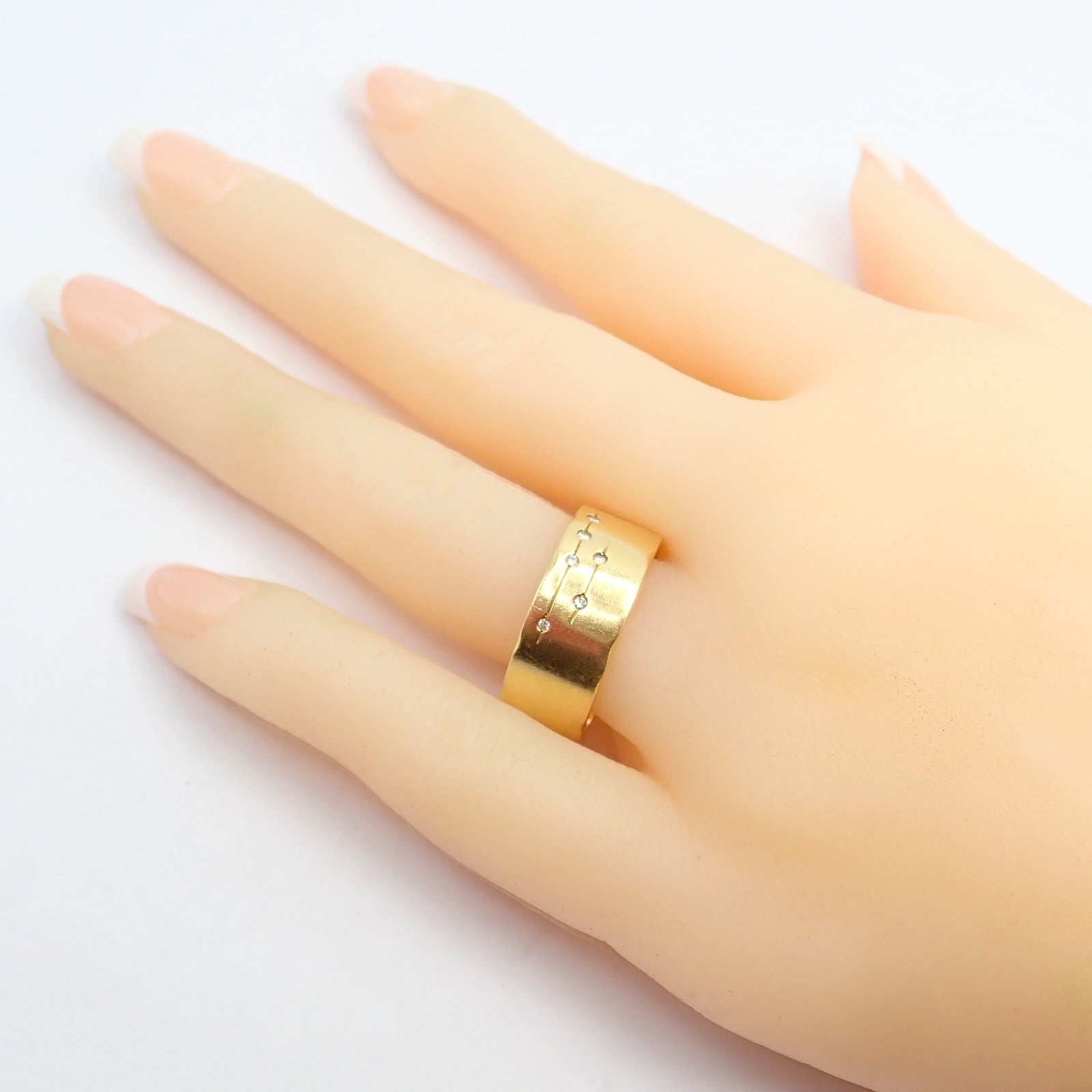 H.Stern Jewelry & Watches:Fine Jewelry:Rings H. Stern 18k Yellow Gold Diamond Constellation Stars Code Band Ring sz 9.5
