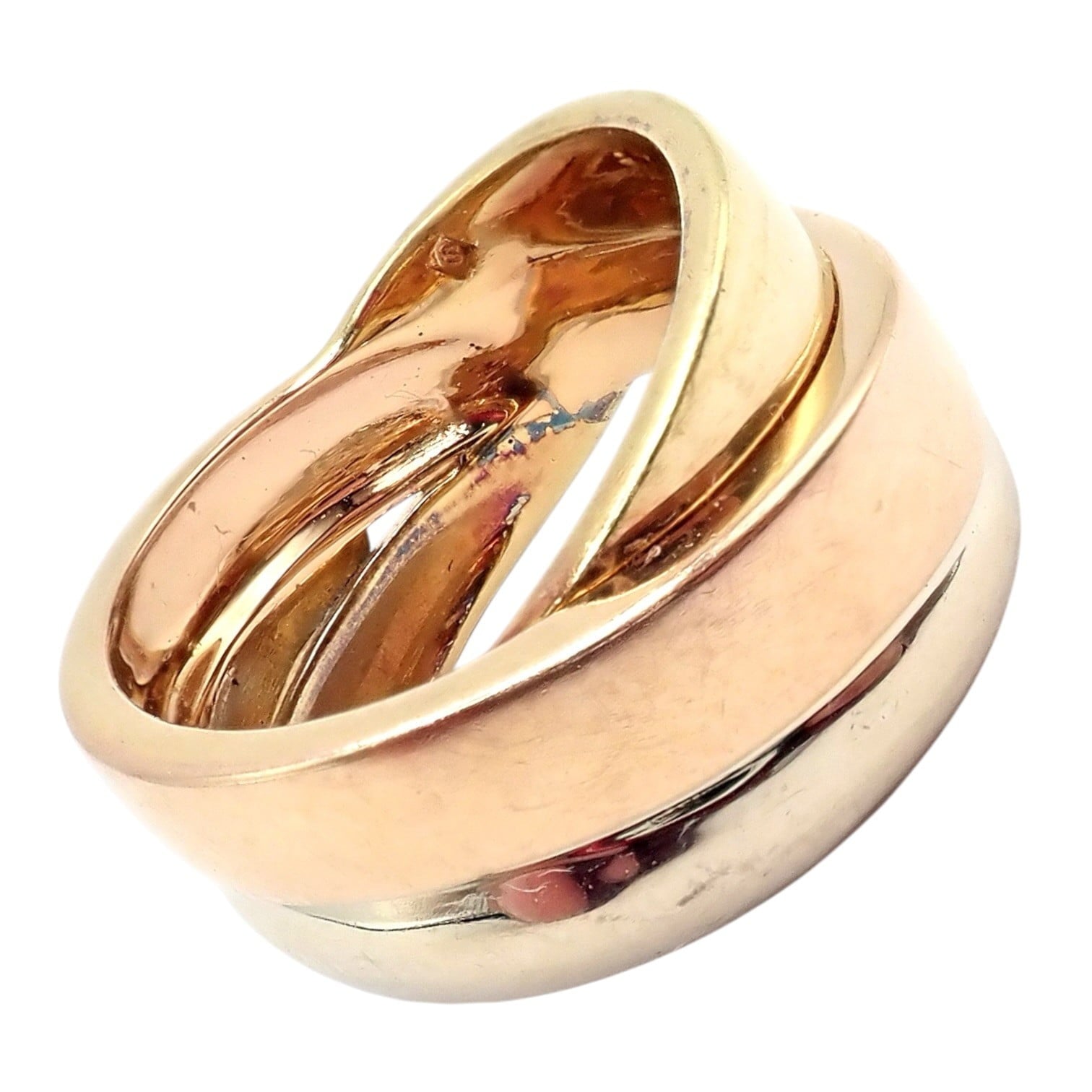 H.Stern Jewelry & Watches:Fine Jewelry:Rings Authentic! H. Stern 18k Tricolor Gold Stacked Band Ring sz 6