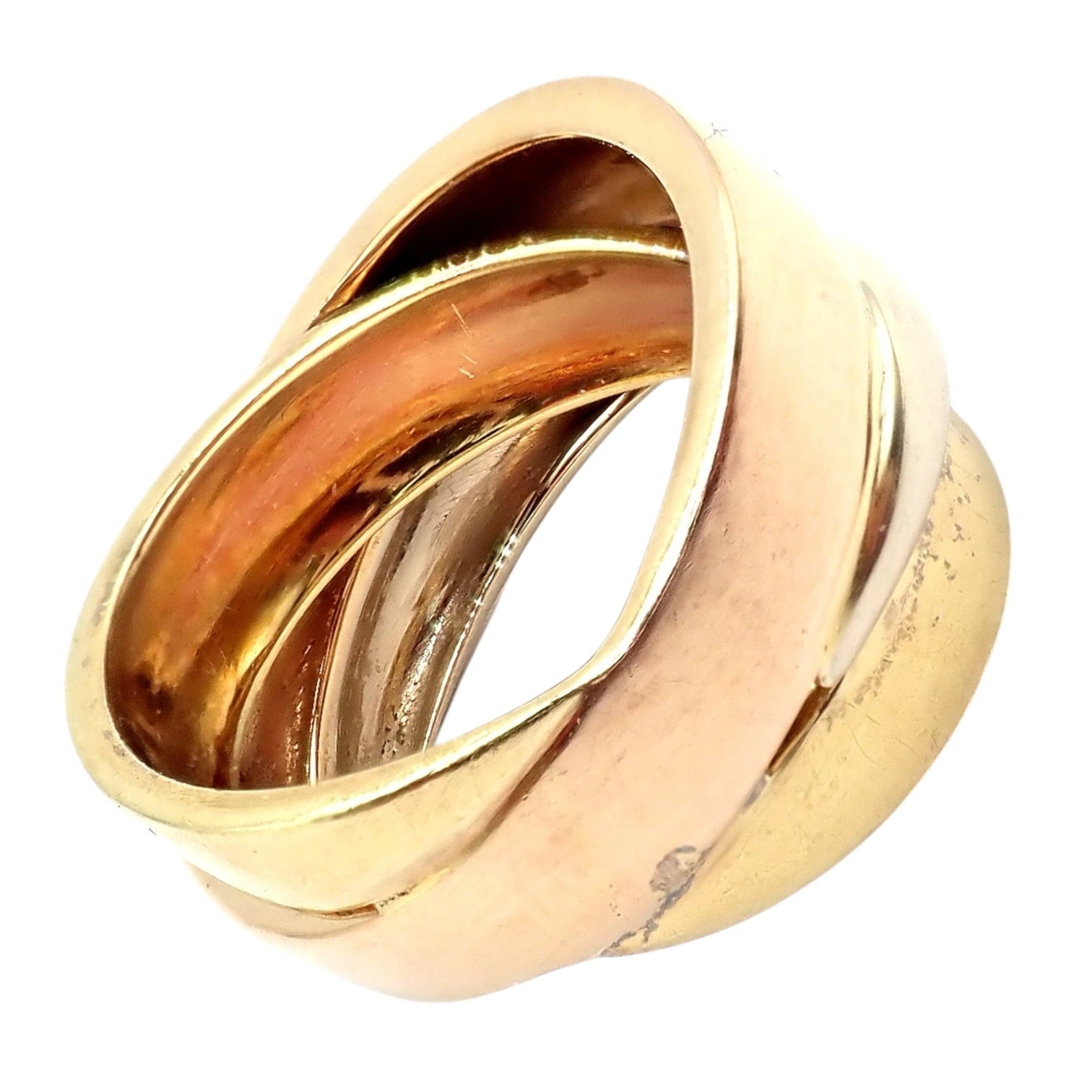 H.Stern Jewelry & Watches:Fine Jewelry:Rings Authentic! H. Stern 18k Tricolor Gold Stacked Band Ring sz 6