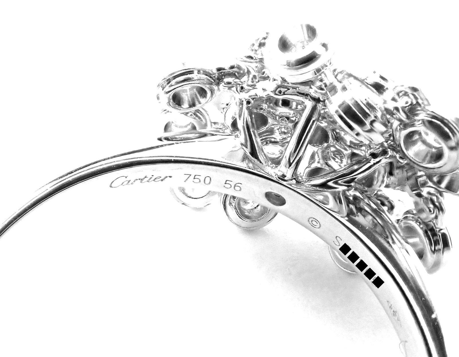 Cartier Jewelry & Watches:Fine Jewelry:Rings Authentic! Cartier Diamond 18k White Gold Diamond Diamant Leger De Ring Cert
