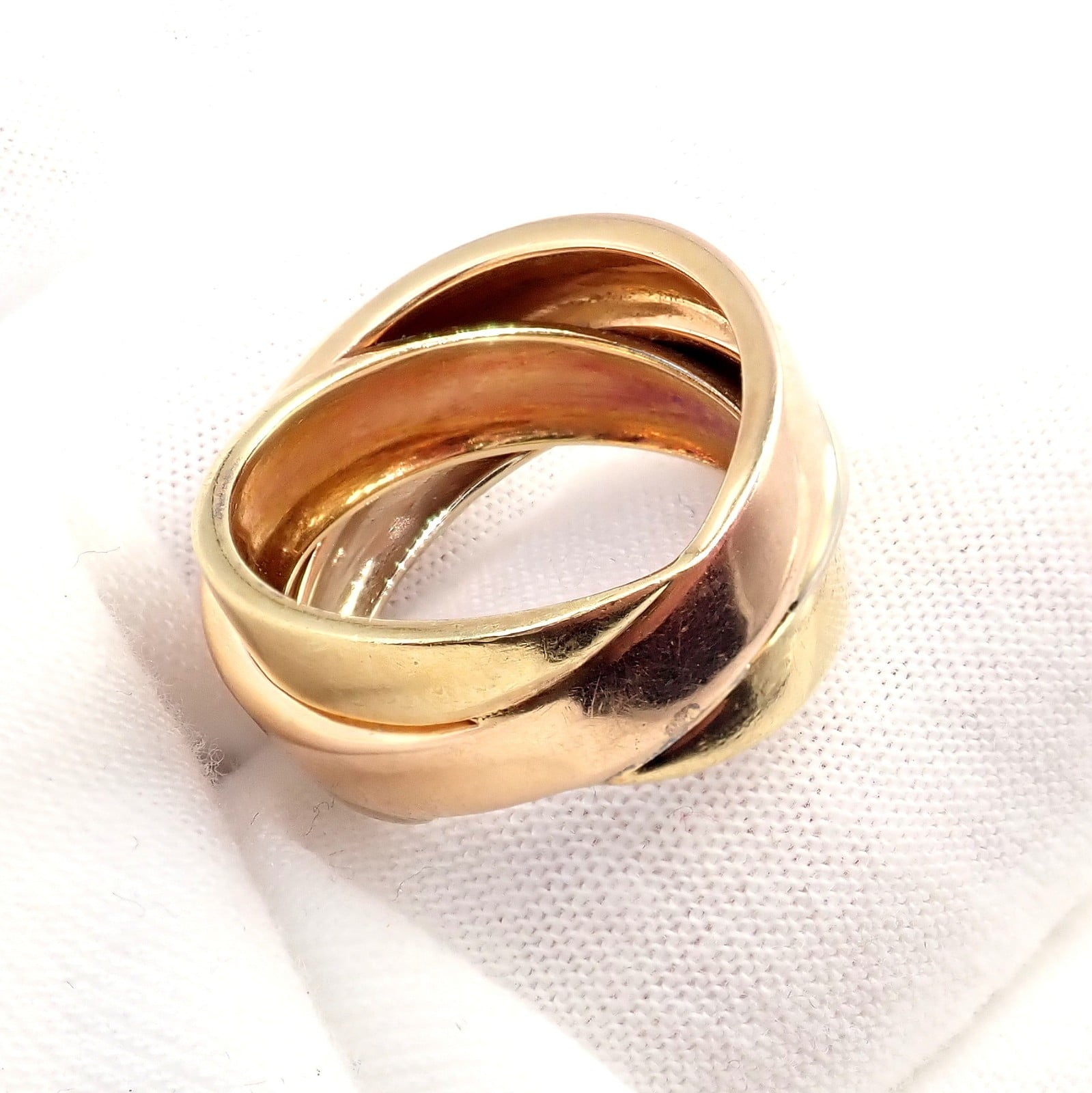 H.Stern Jewelry & Watches:Fine Jewelry:Rings Authentic! H. Stern 18k Tricolor Gold Stacked Band Ring sz 6