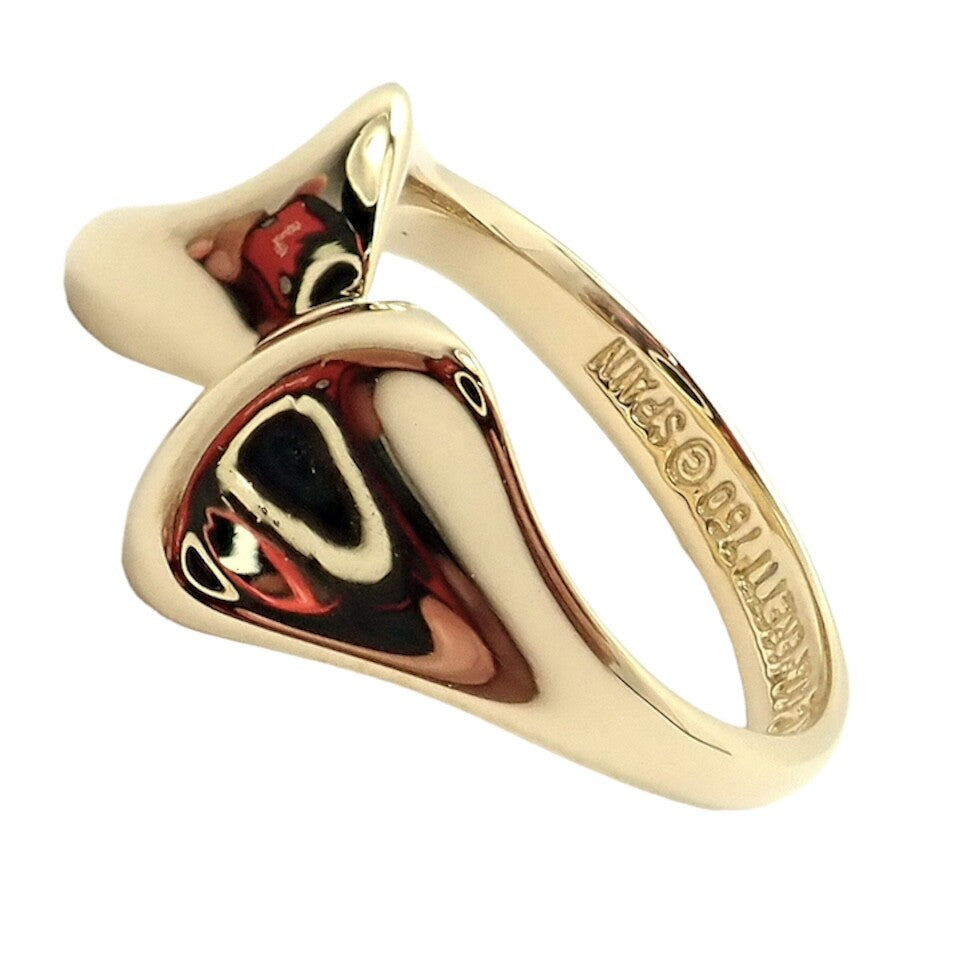 Tiffany & Co. 18k Yellow Gold Peretti Butterfly Bow Ring Sz 5.5 | Fortrove
