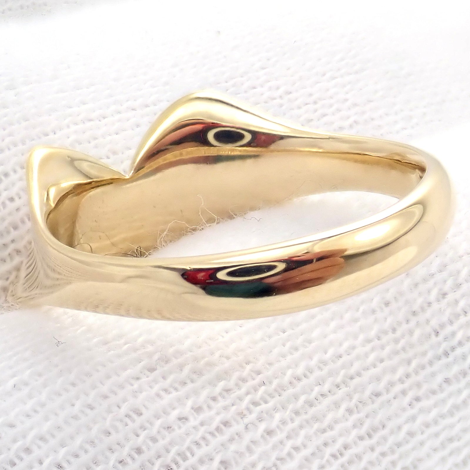 Tiffany & Co. 18k Yellow Gold Peretti Butterfly Bow Ring Sz 5.5 | Fortrove