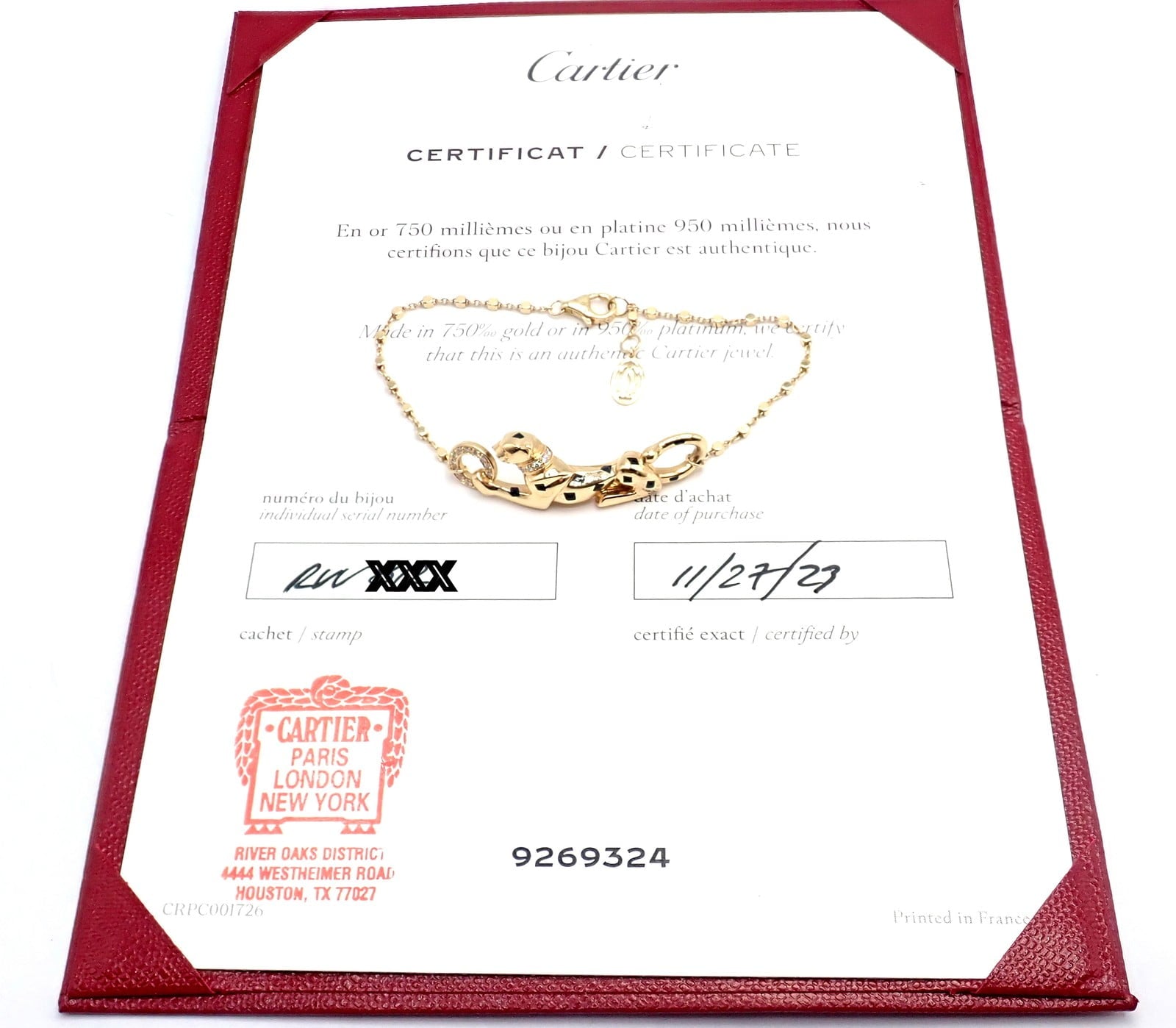 Cartier Jewelry & Watches:Fine Jewelry:Bracelets & Charms Authentic! Cartier Panther 18k Yellow Gold Diamond Tsavorite Bracelet Cert.
