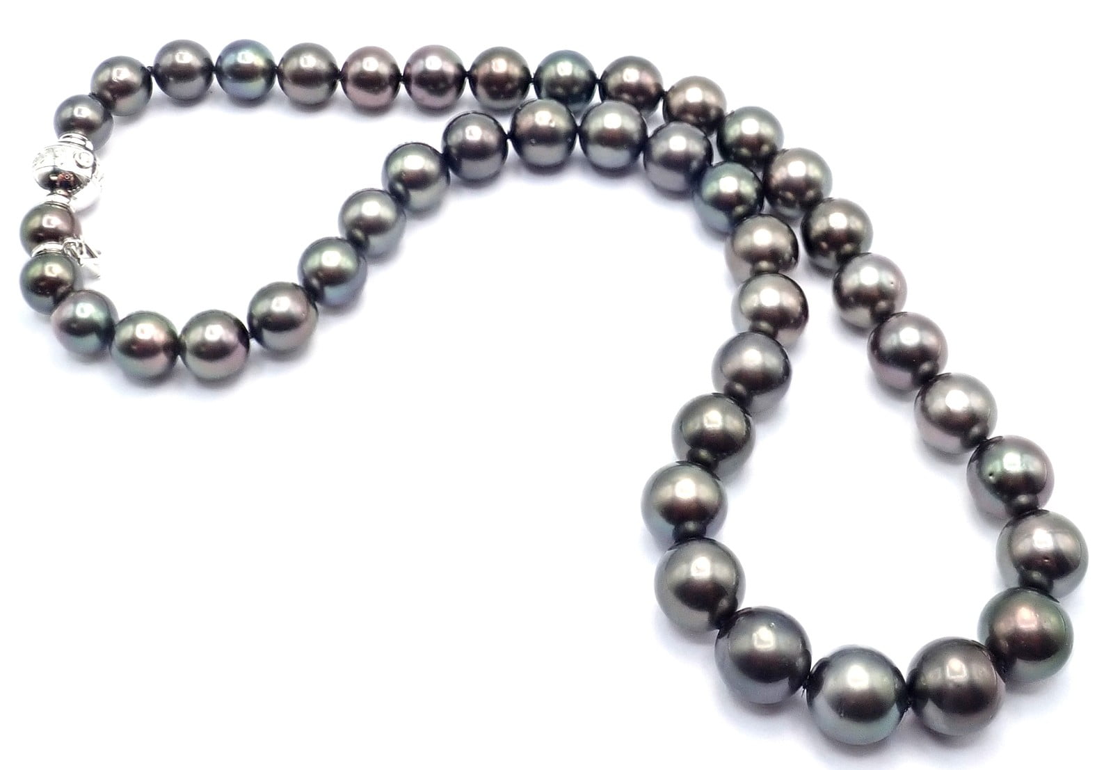 Mikimoto Jewelry & Watches:Fine Jewelry:Necklaces & Pendants Mikimoto 18k White Gold Diamond Large Tahitian South Sea Pearl Strand Necklace