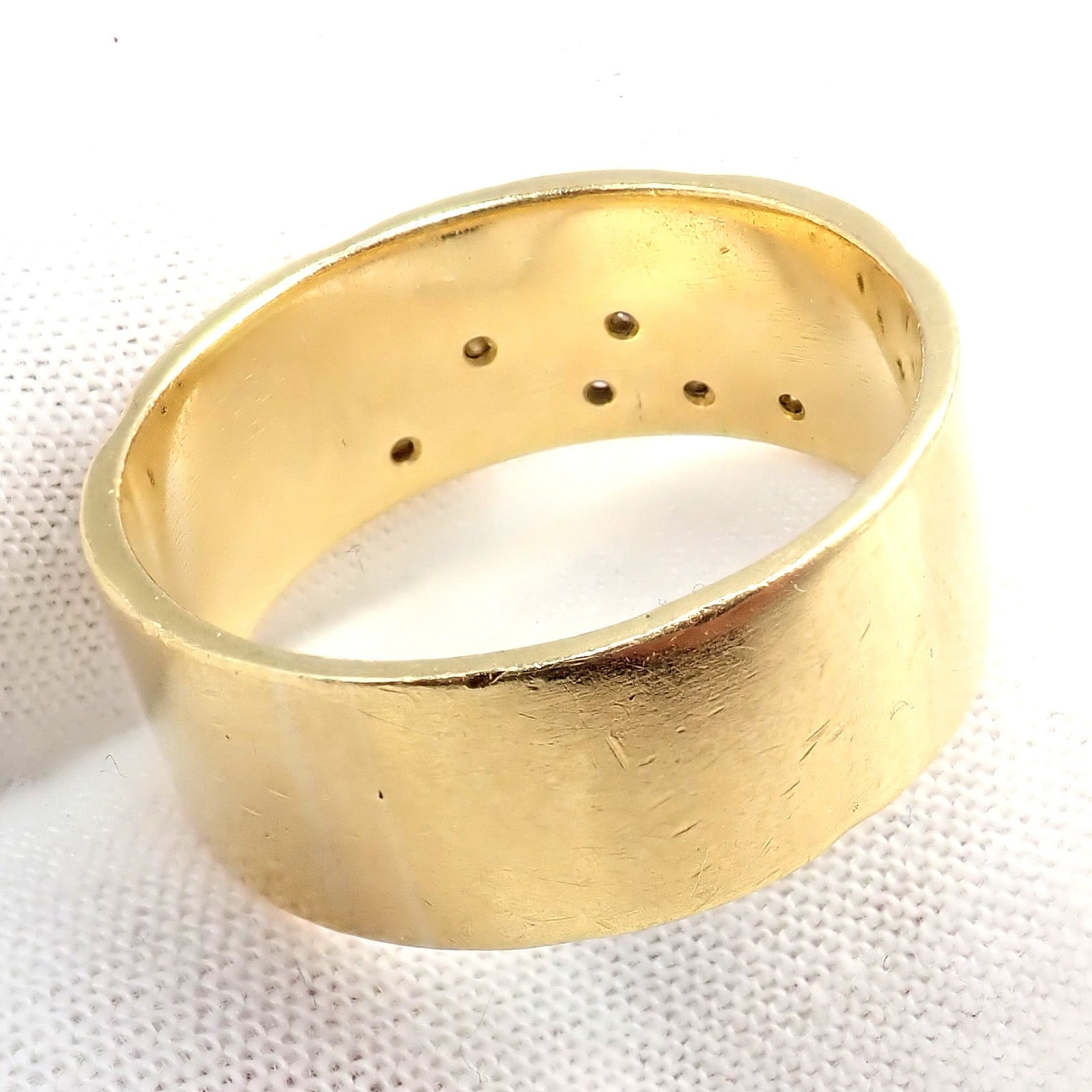 H.Stern Jewelry & Watches:Fine Jewelry:Rings H. Stern 18k Yellow Gold Diamond Constellation Stars Code Band Ring sz 9.5