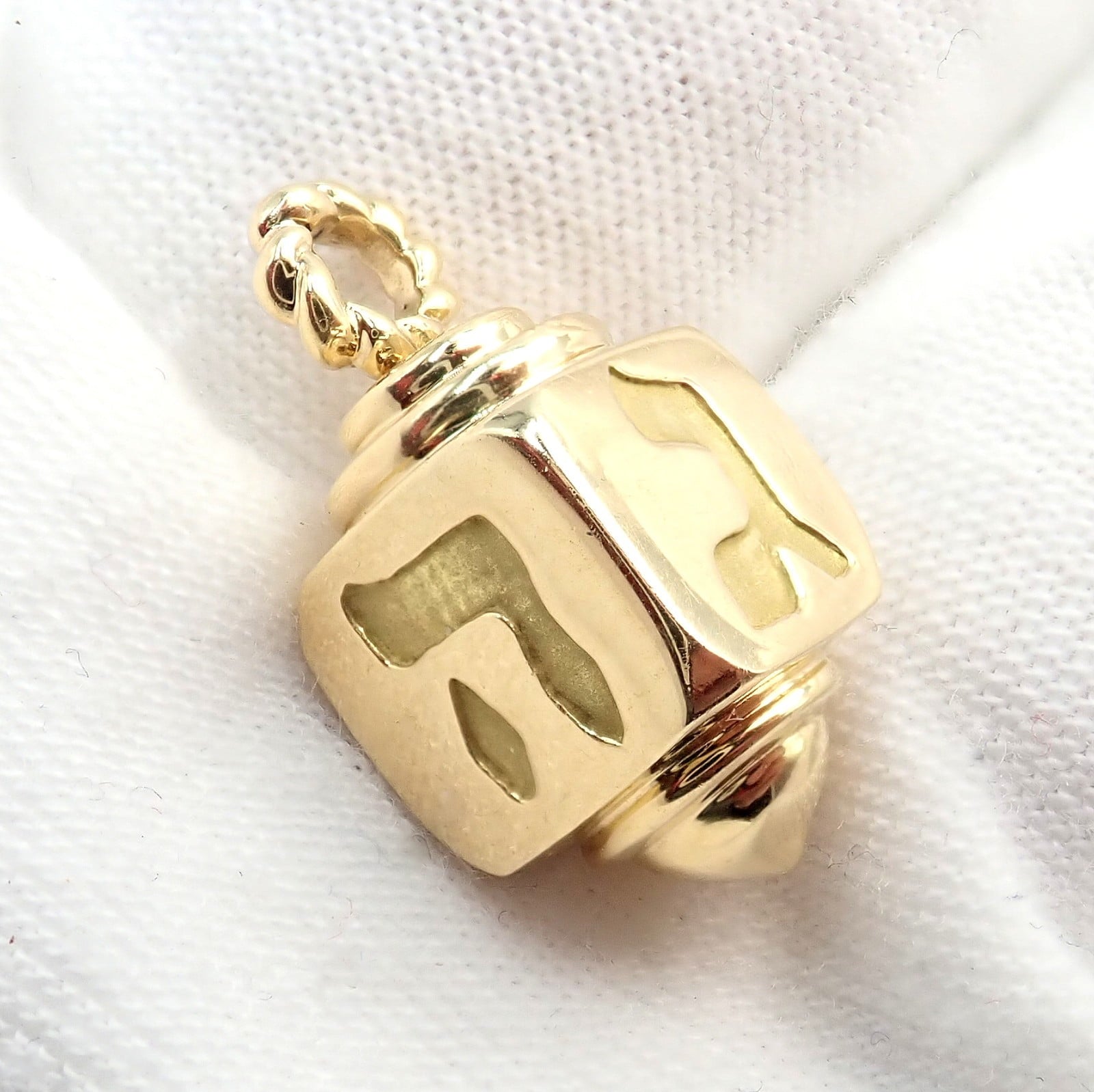 Ultra Rare Vintage Tiffany & Co. 18k Yellow Channukah Dreidel Charm Pendant | Fortrove