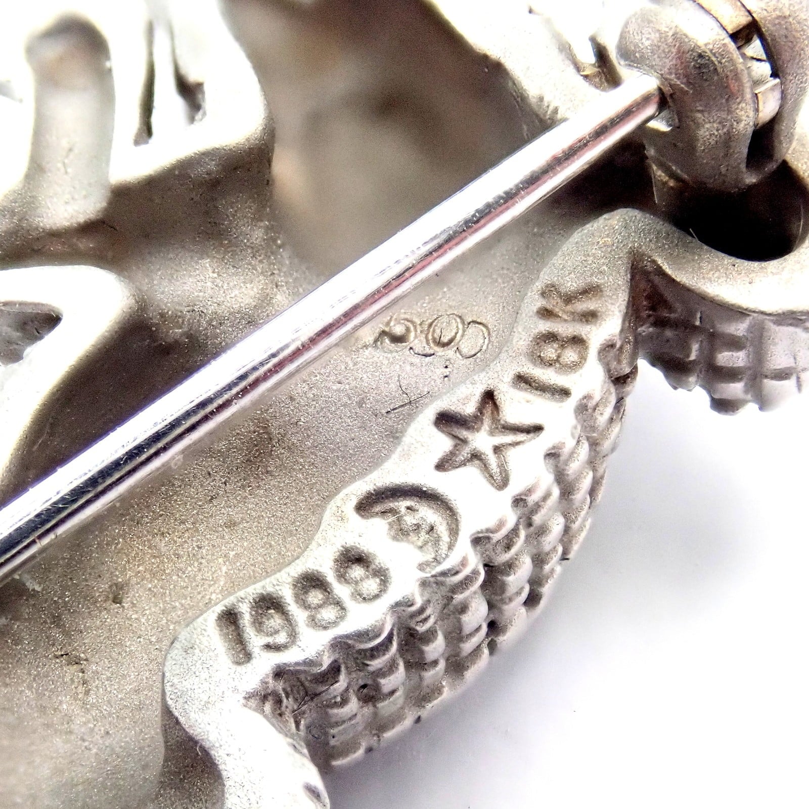 Rare! Vintage Kieselstein Cord 18k White Gold Alligator Brooch Pin 1988 | Fortrove