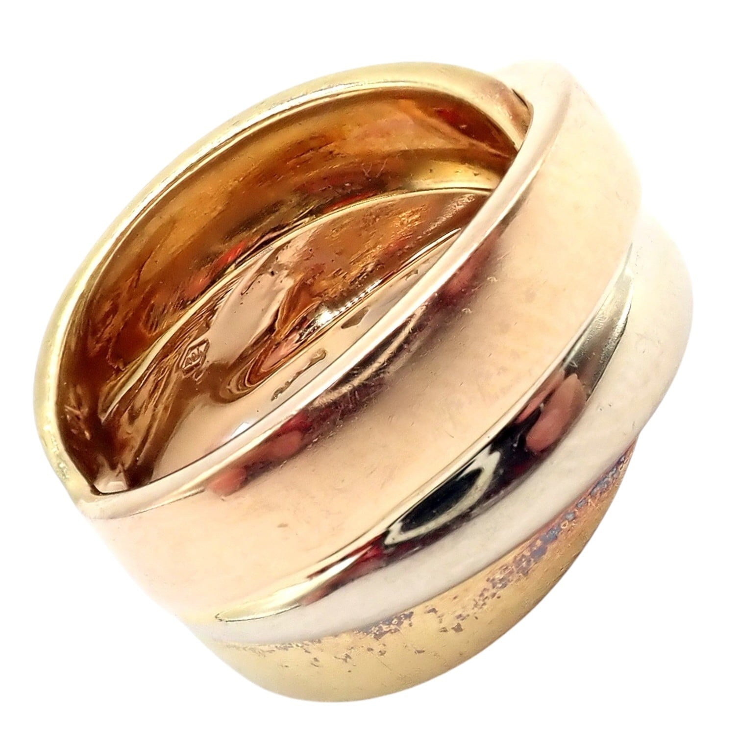 H.Stern Jewelry & Watches:Fine Jewelry:Rings Authentic! H. Stern 18k Tricolor Gold Stacked Band Ring sz 6