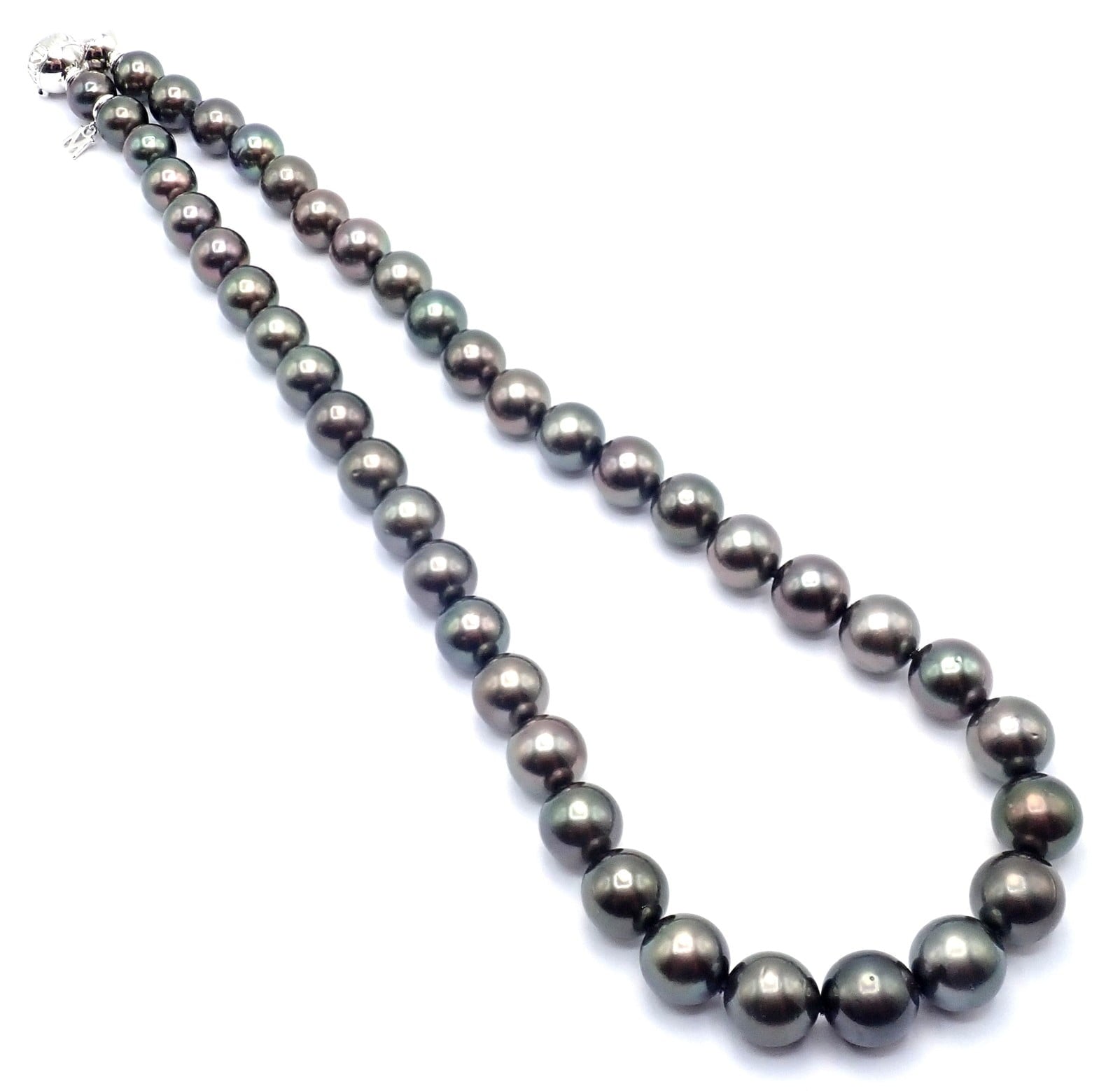 Mikimoto Jewelry & Watches:Fine Jewelry:Necklaces & Pendants Mikimoto 18k White Gold Diamond Large Tahitian South Sea Pearl Strand Necklace