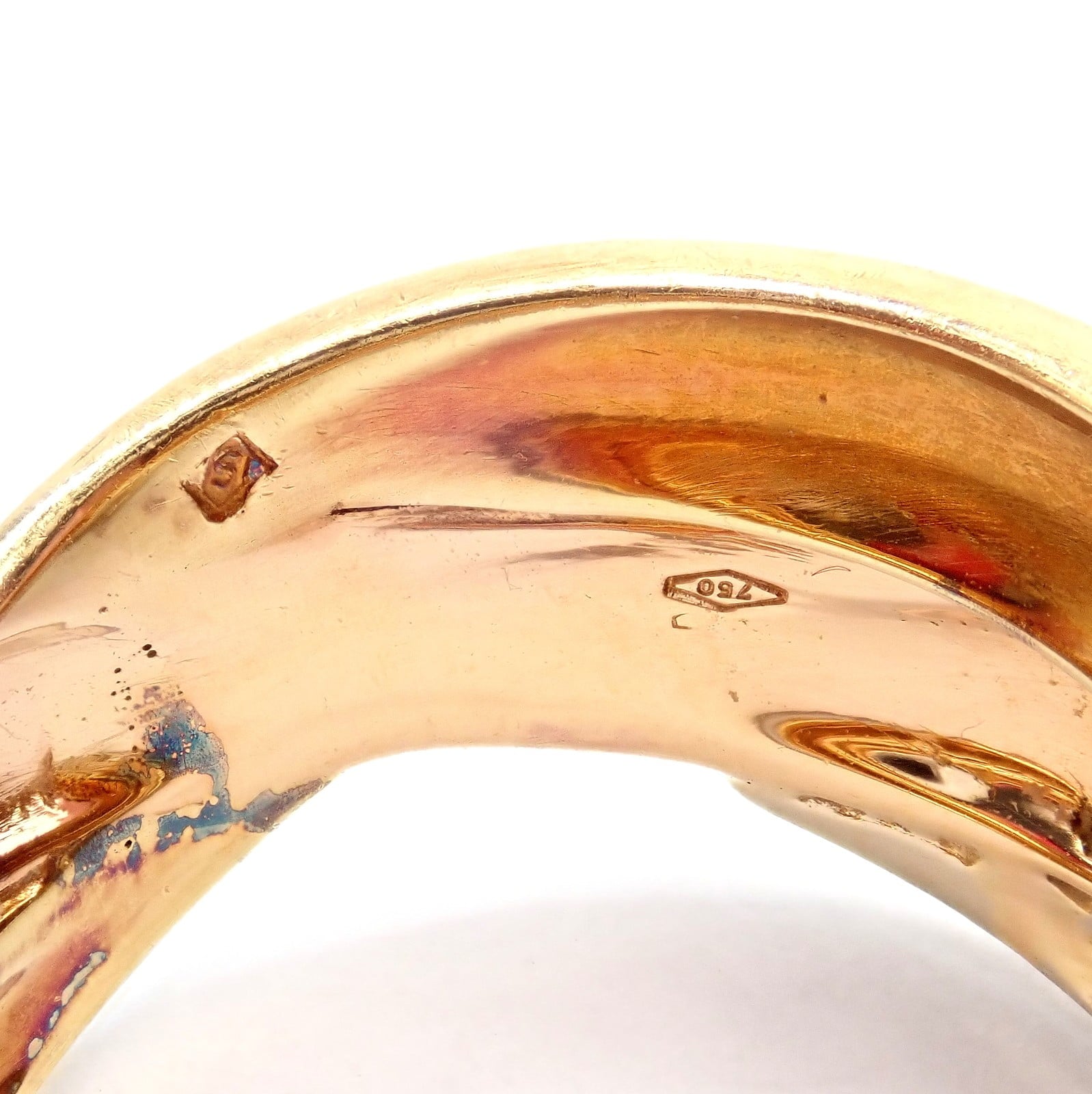 H.Stern Jewelry & Watches:Fine Jewelry:Rings Authentic! H. Stern 18k Tricolor Gold Stacked Band Ring sz 6