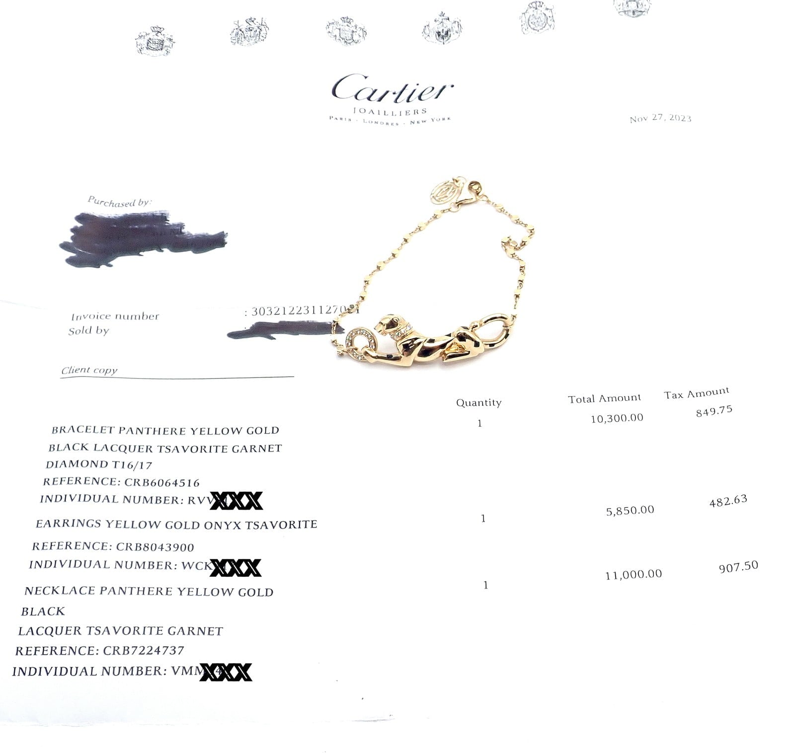 Cartier Jewelry & Watches:Fine Jewelry:Bracelets & Charms Authentic! Cartier Panther 18k Yellow Gold Diamond Tsavorite Bracelet Cert.