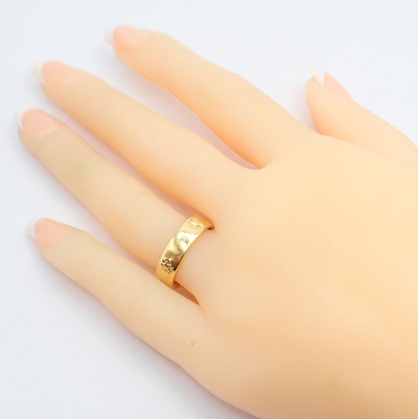 H.Stern Jewelry & Watches:Fine Jewelry:Rings Authentic! H. Stern 18k Yellow Gold Diamond Glyph Band Ring sz 7