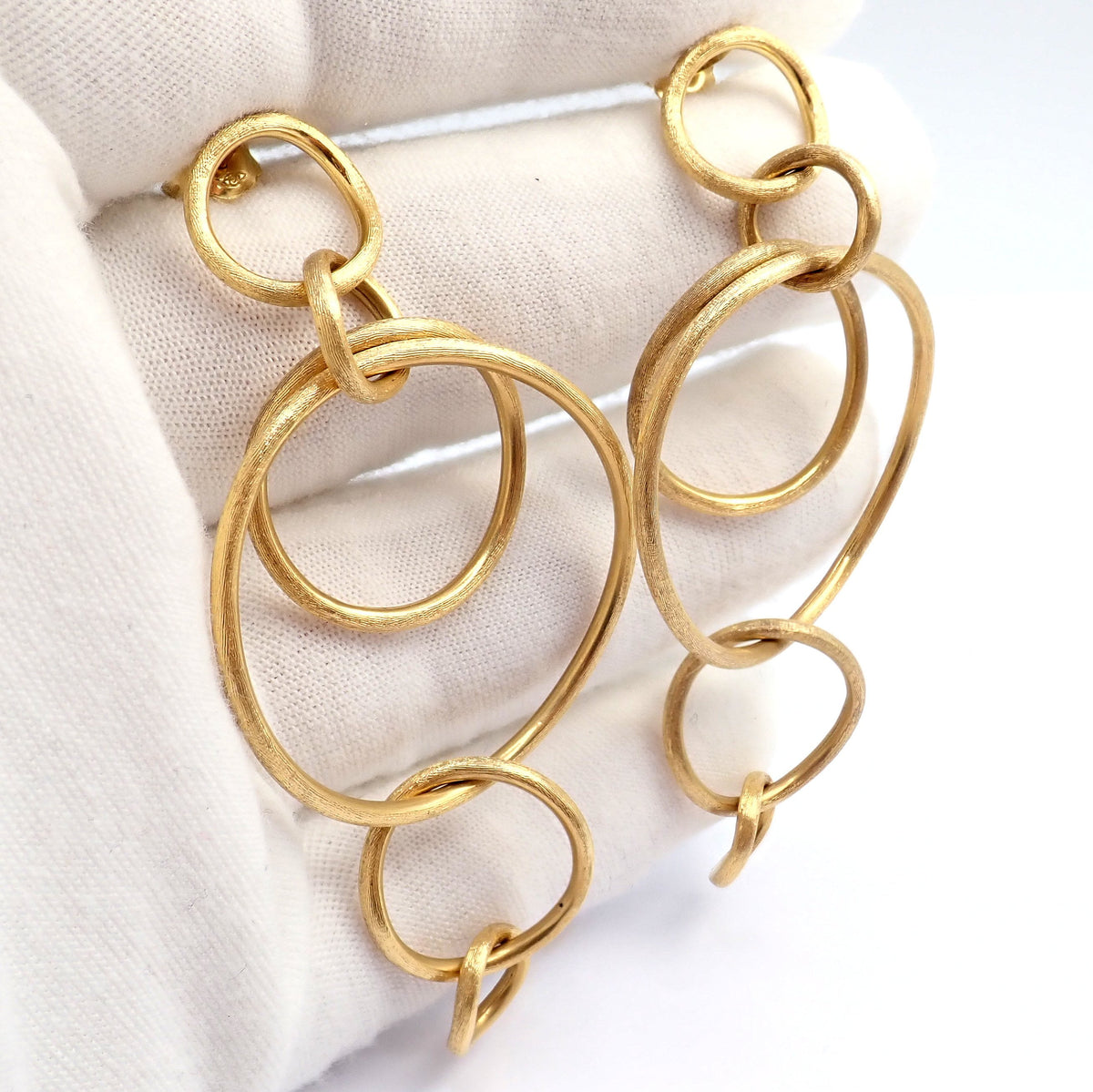 Marco Bicego Jewelry & Watches:Fine Jewelry:Earrings Authentic! Marco Bicego 18k Yellow Gold Large Jaipur Dangle Earrings