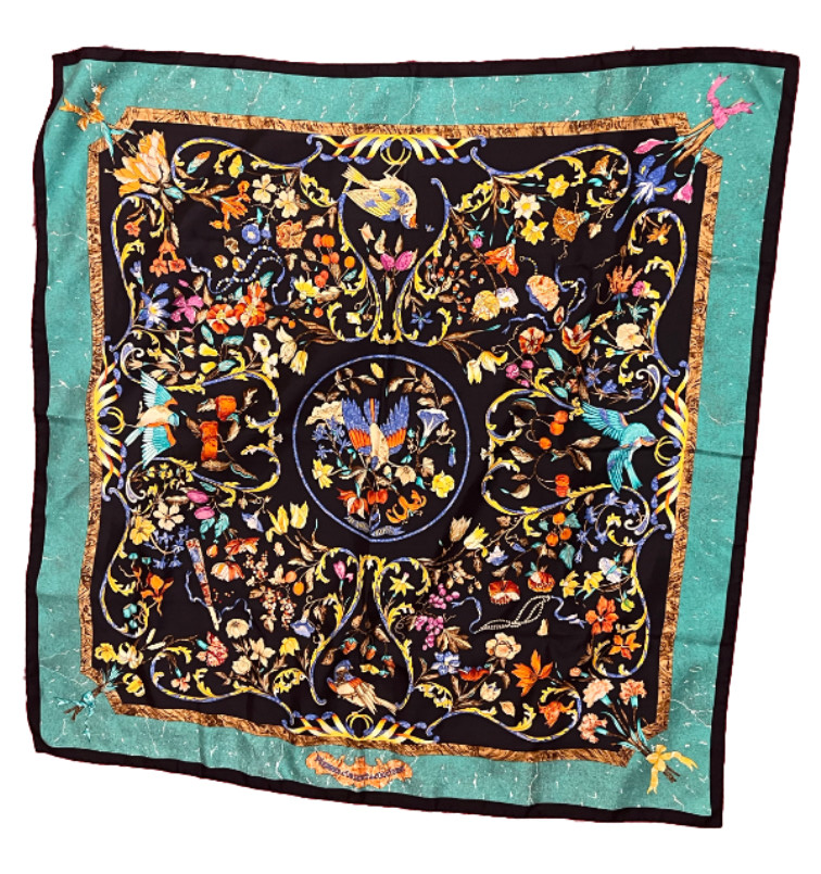 Hermes Clothing, Shoes & Accessories:Women:Women's Accessories:Scarves & Wraps Authentic RARE! Hermes Pierres D'Orient Et D'Occident Vintage 90cm Silk Scarf