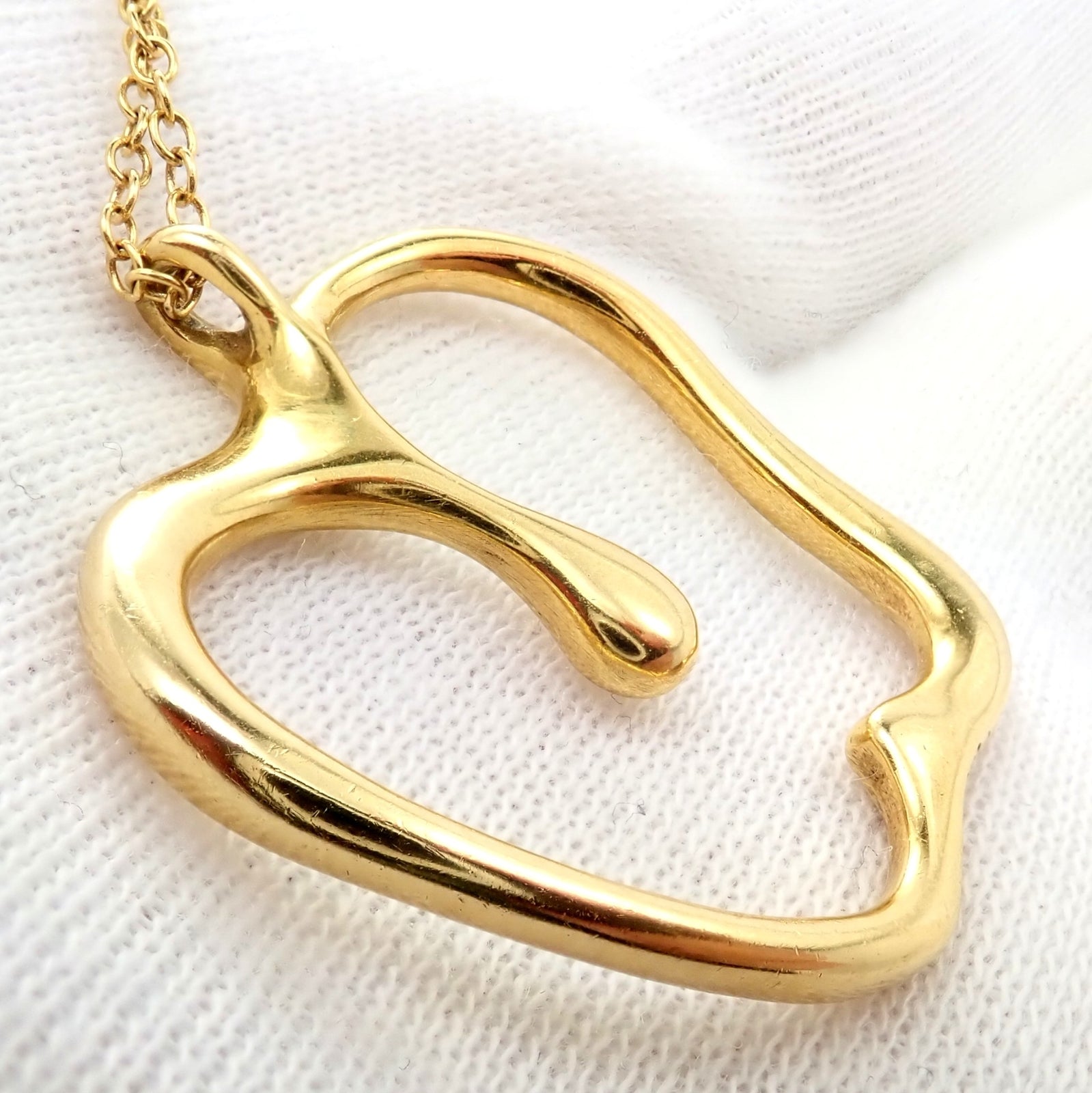 Tiffany & Co. Jewelry & Watches:Fine Jewelry:Necklaces & Pendants Authentic! Tiffany & Co Peretti 18k Yellow Gold Large Apple Pendant Necklace