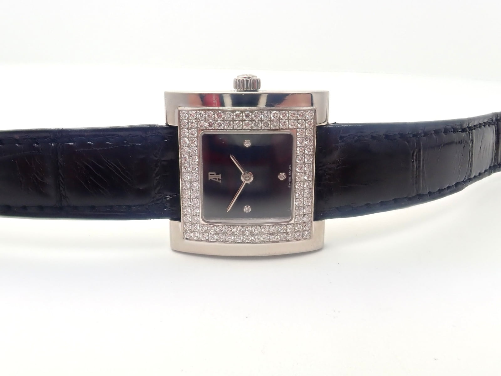 Audemars Piguet Jewelry & Watches:Watches, Parts & Accessories:Watches:Wristwatches Authentic! Vintage Audemars Piguet 18k White Gold 1.15ct Diamond Ladies Watch