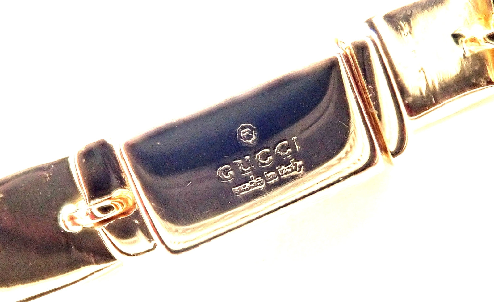 Rare! Authentic Gucci 18k Yellow Gold Diamond Tennis Necklace | Fortrove