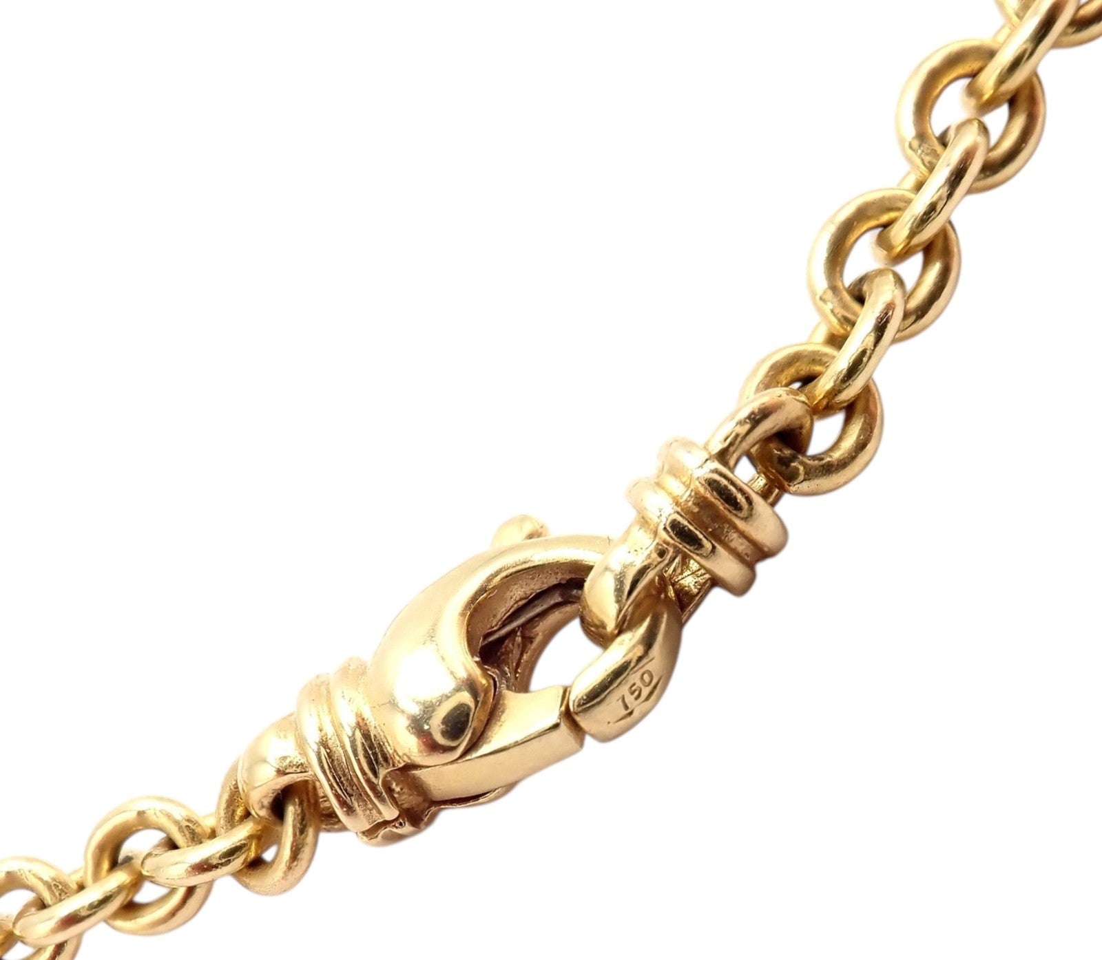 Authentic! Bvlgari Bulgari 18k Rose Gold Onyx 29.5" Long Signature Necklace | Fortrove