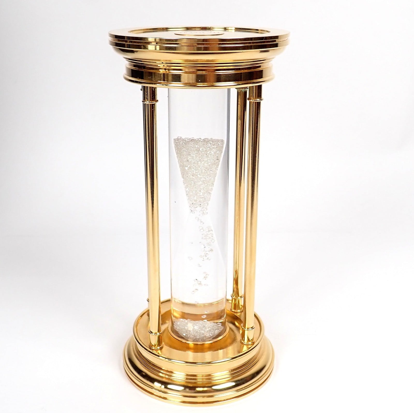 Authentic! De Beers Limited Edition Millennium 2000 Diamond Brass Hourglass | Fortrove