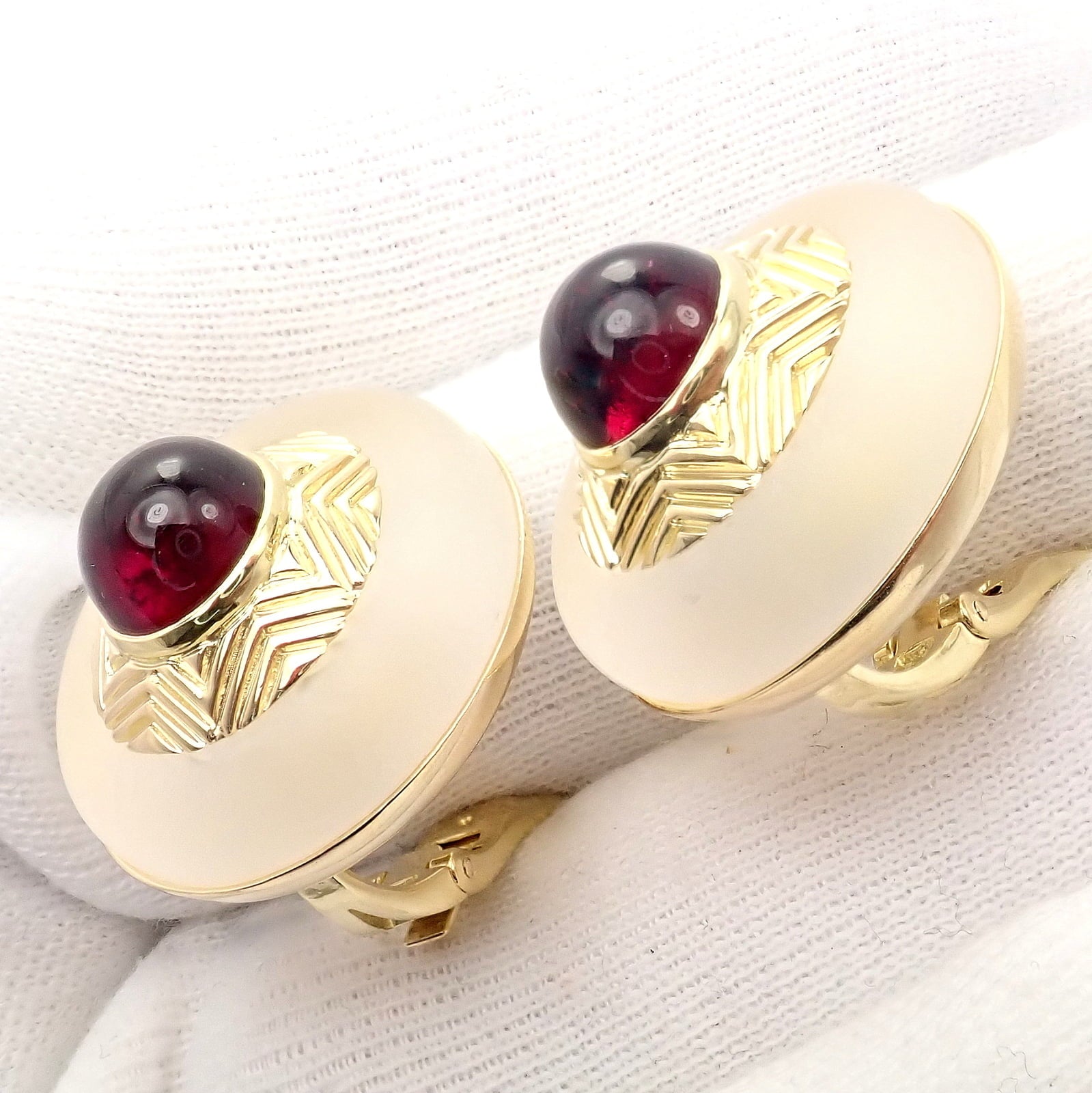 Tiffany & Co. Jewelry & Watches:Fine Jewelry:Earrings Vintage Authentic Rare Tiffany & Co. 18k Yellow Gold Tourmaline Crystal Earrings