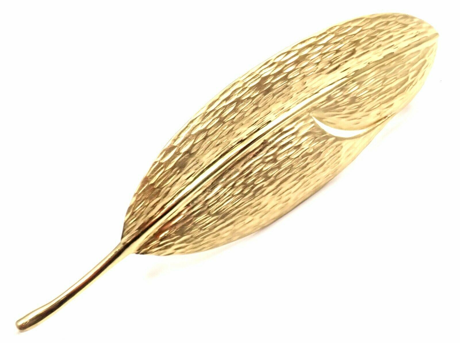 Angela Cummings for Tiffany & Co. Jewelry & Watches:Fine Jewelry:Brooches & Pins Authentic! Tiffany & Co Angela Cummings 18k Yellow Gold Leaf Pin Brooch