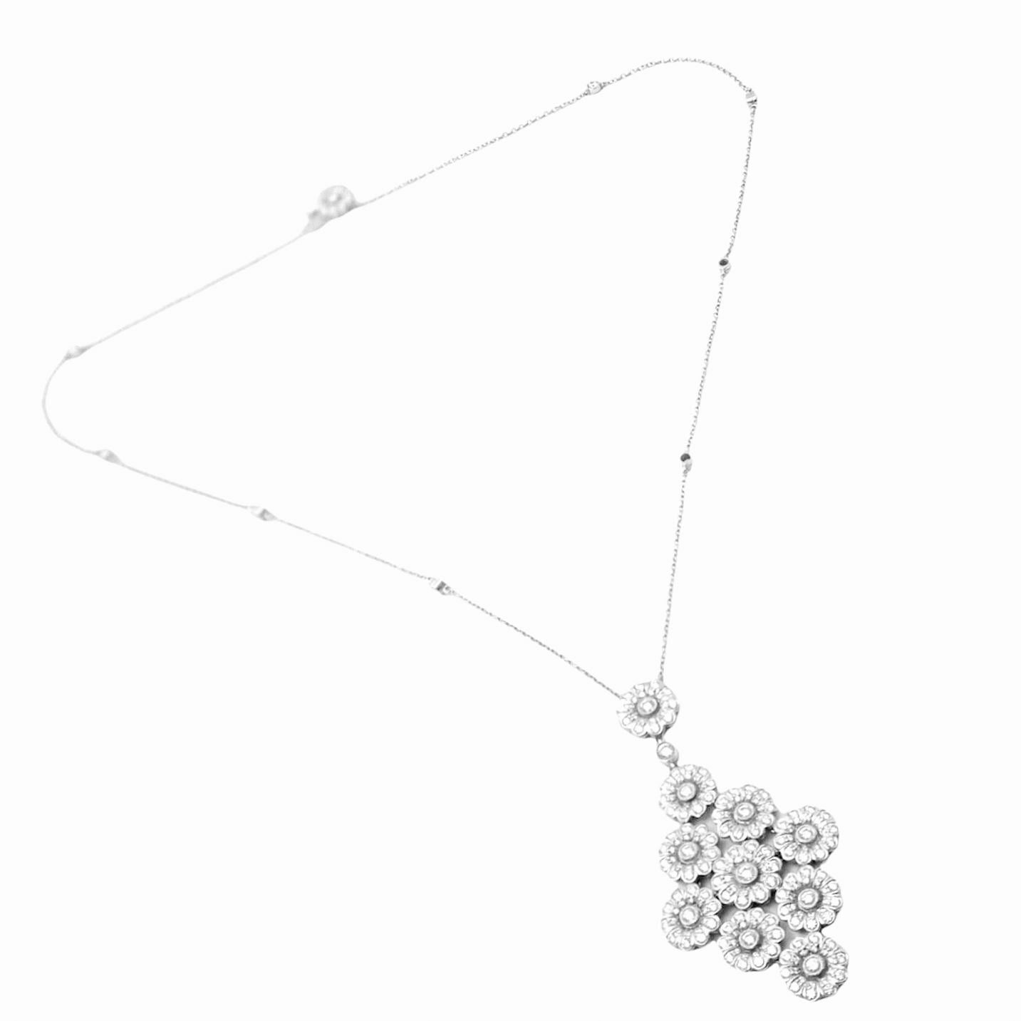 Tiffany & Co. Jewelry & Watches:Fine Jewelry:Necklaces & Pendants Authentic! Tiffany & Co Platinum Diamond Large Daisy Flower Pendant Necklace